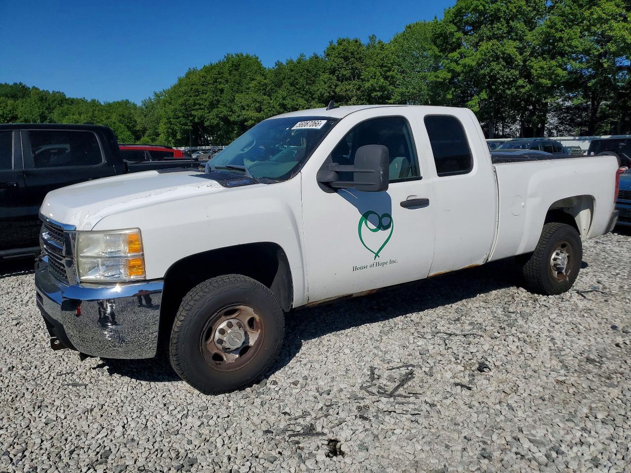 2009 Chevrolet Silverado K2500 Heavy Duty White vin: 1GCHK49KX9E100762