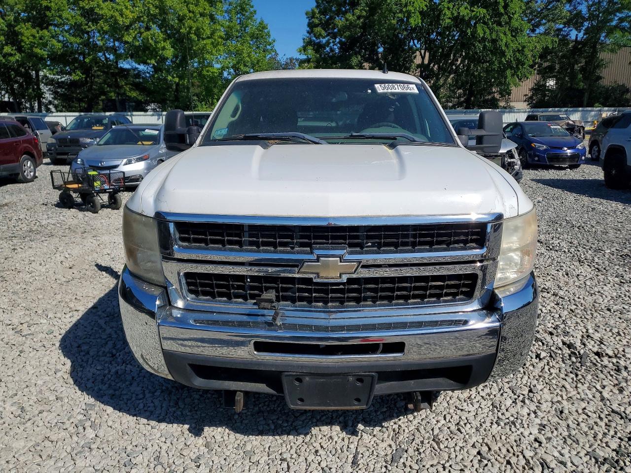 2009 Chevrolet Silverado K2500 Heavy Duty White vin: 1GCHK49KX9E100762