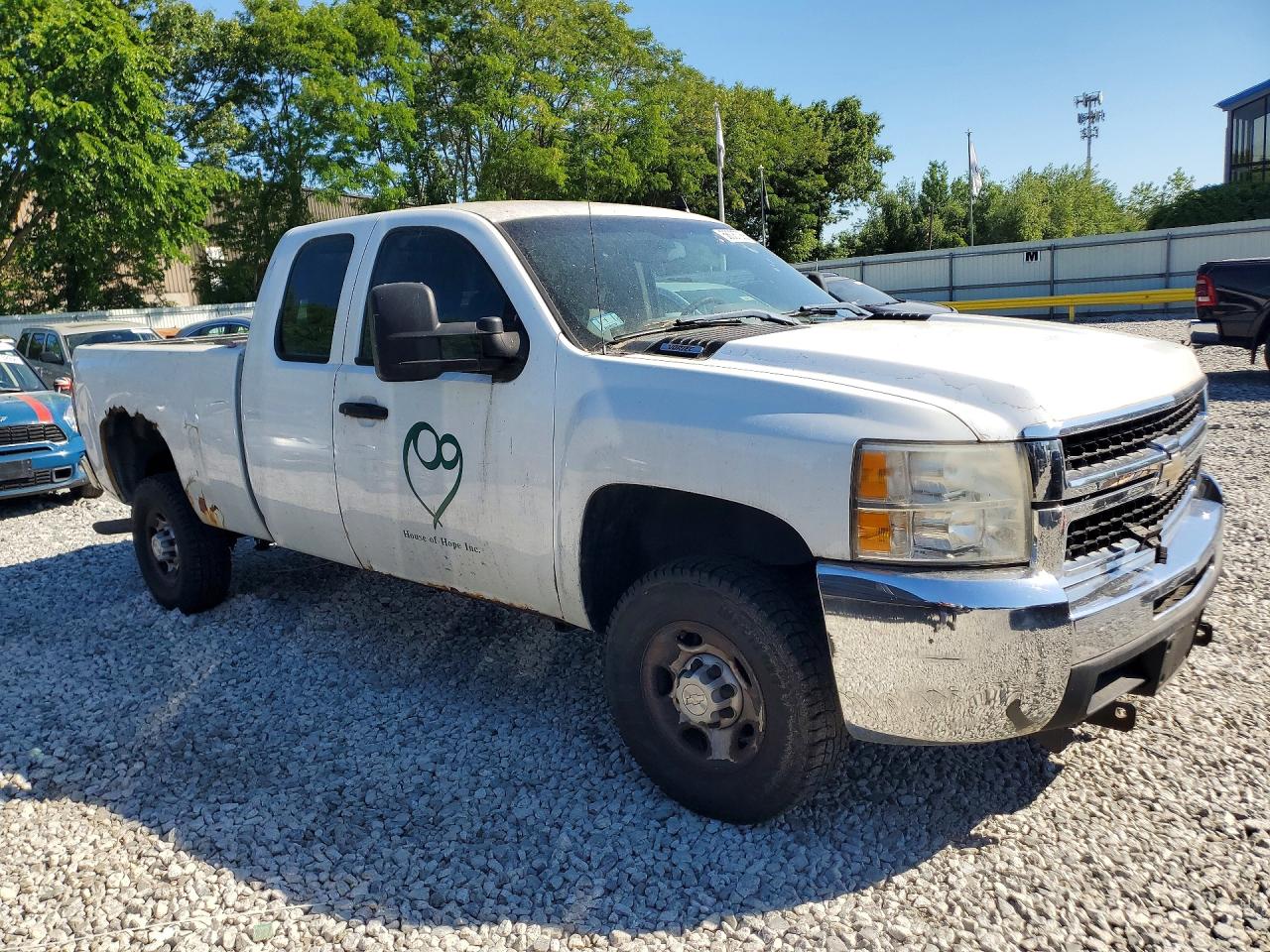 2009 Chevrolet Silverado K2500 Heavy Duty White vin: 1GCHK49KX9E100762