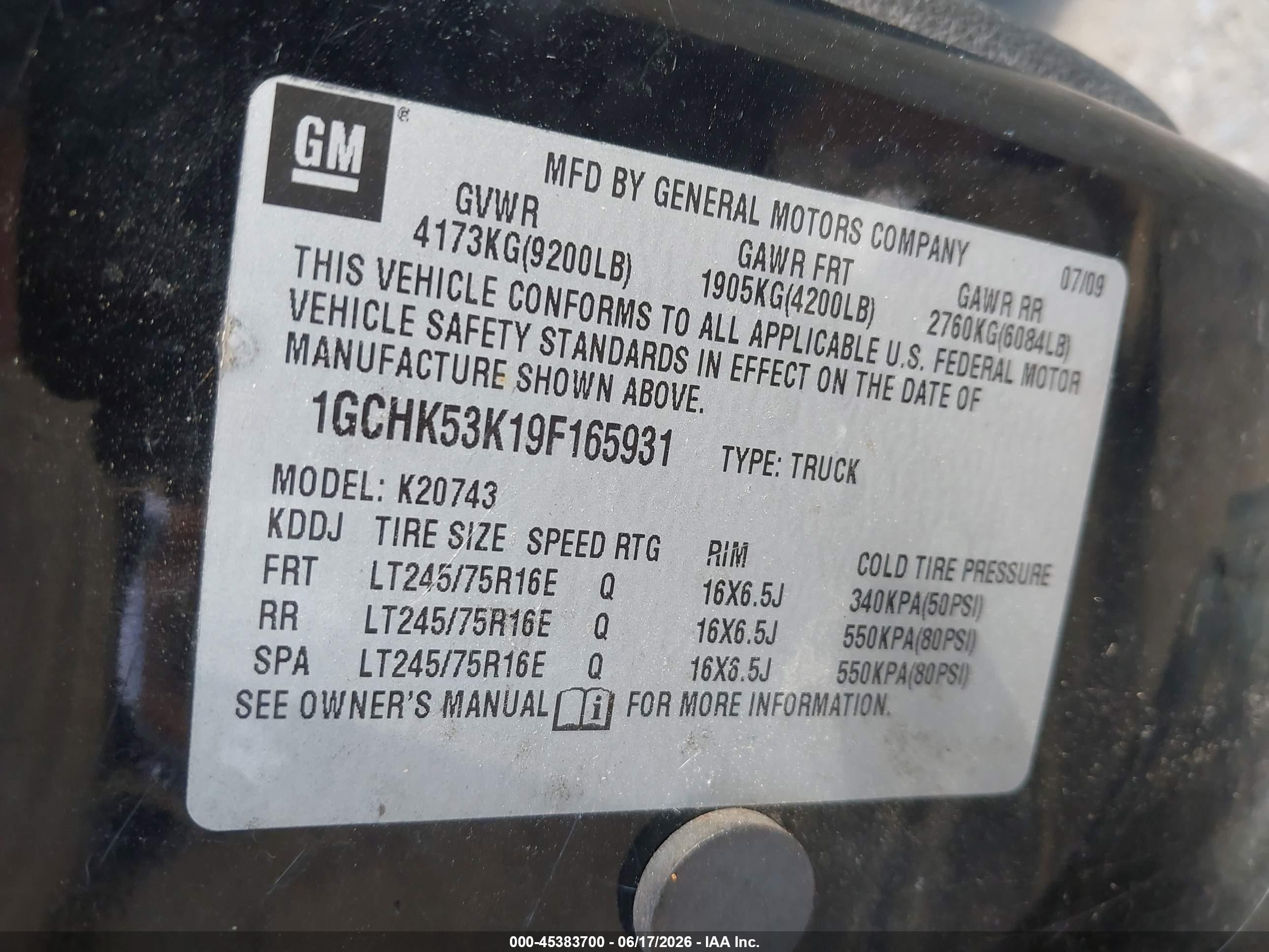 2009 Chevrolet Silverado 2500hd Lt Black vin: 1GCHK53K19F165931