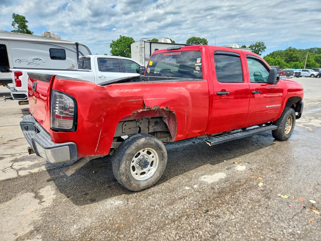 2009 Chevrolet Silverado K2500 Heavy Duty Lt Red vin: 1GCHK53K19F184950