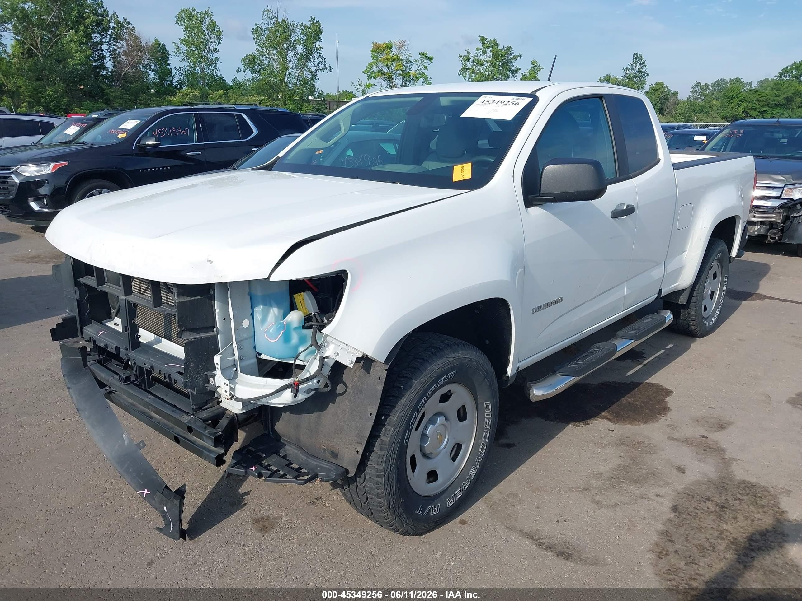 2015 Chevrolet Colorado 2wd Wt White vin: 1GCHSAEA0F1150844