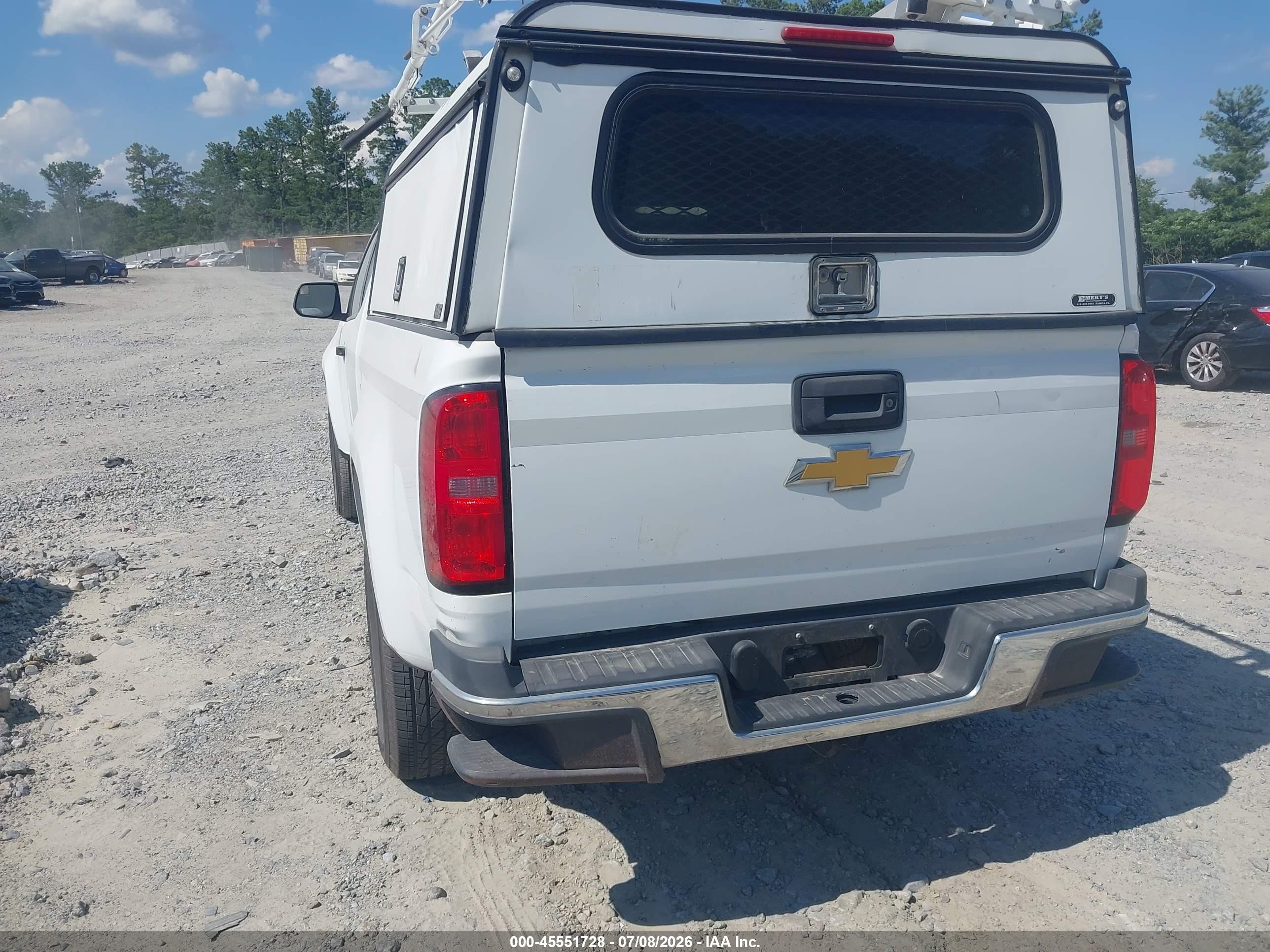 2015 Chevrolet Colorado 2wd Wt White vin: 1GCHSAEA6F1142165