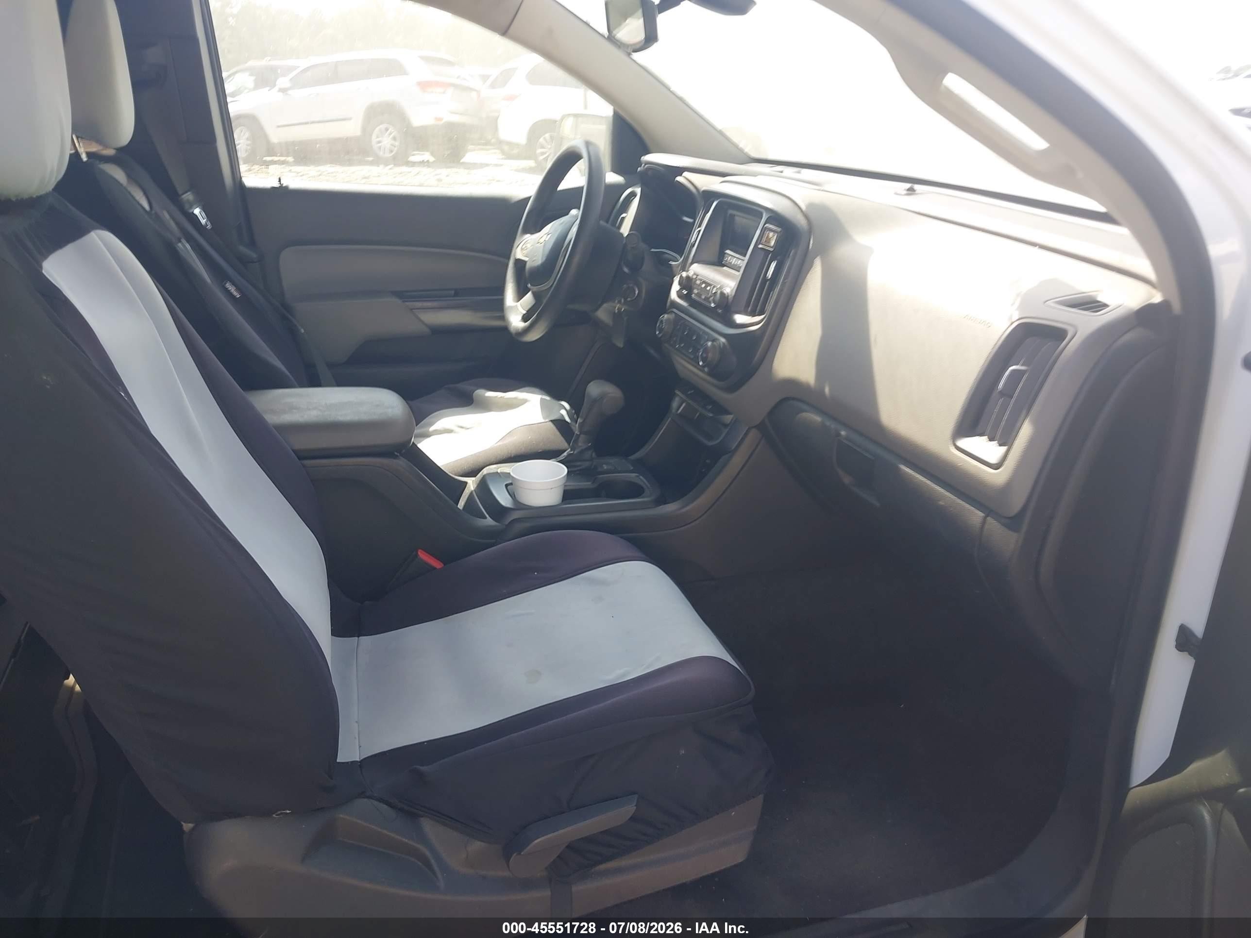 2015 Chevrolet Colorado 2wd Wt White vin: 1GCHSAEA6F1142165