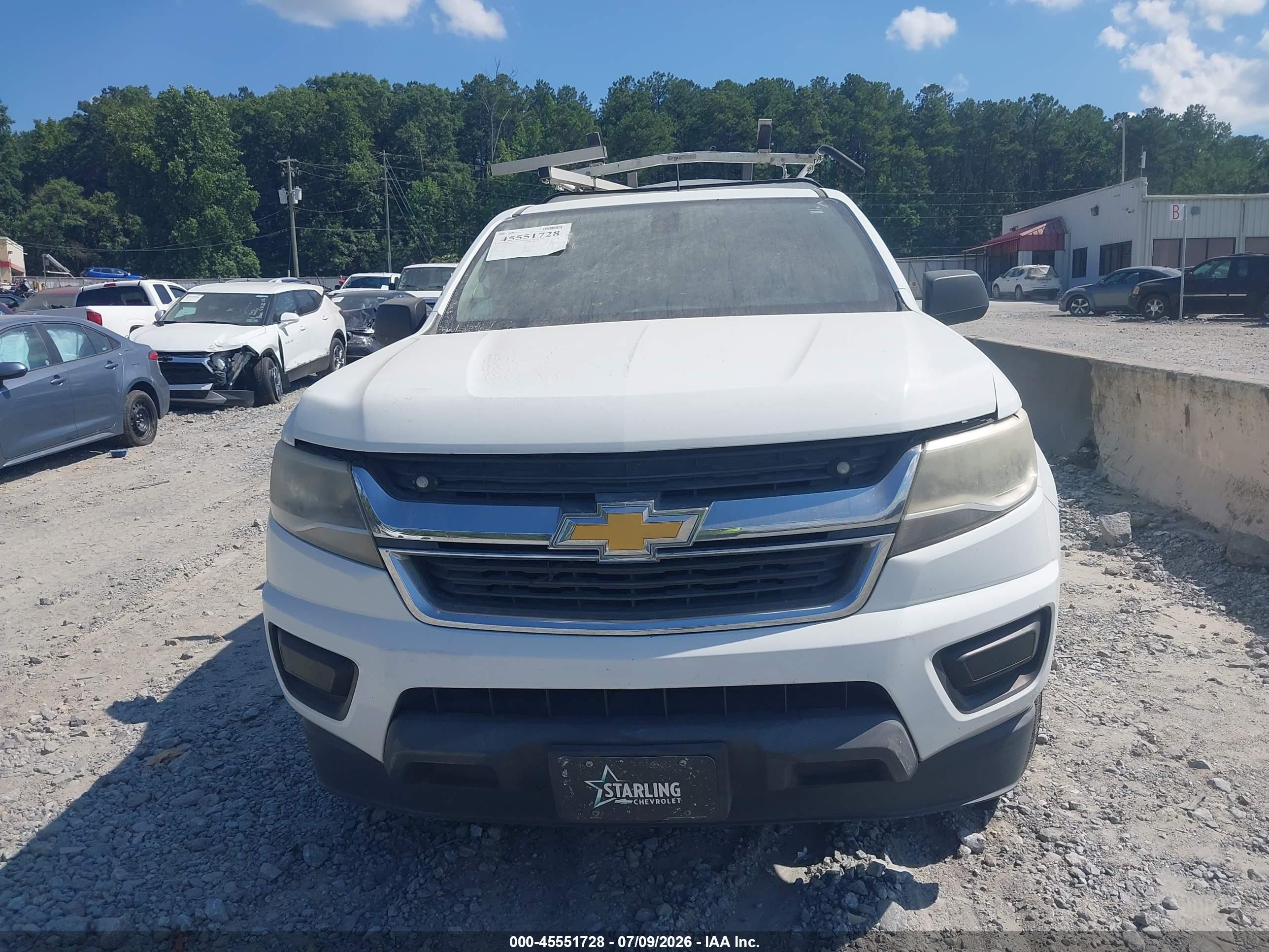 2015 Chevrolet Colorado 2wd Wt White vin: 1GCHSAEA6F1142165