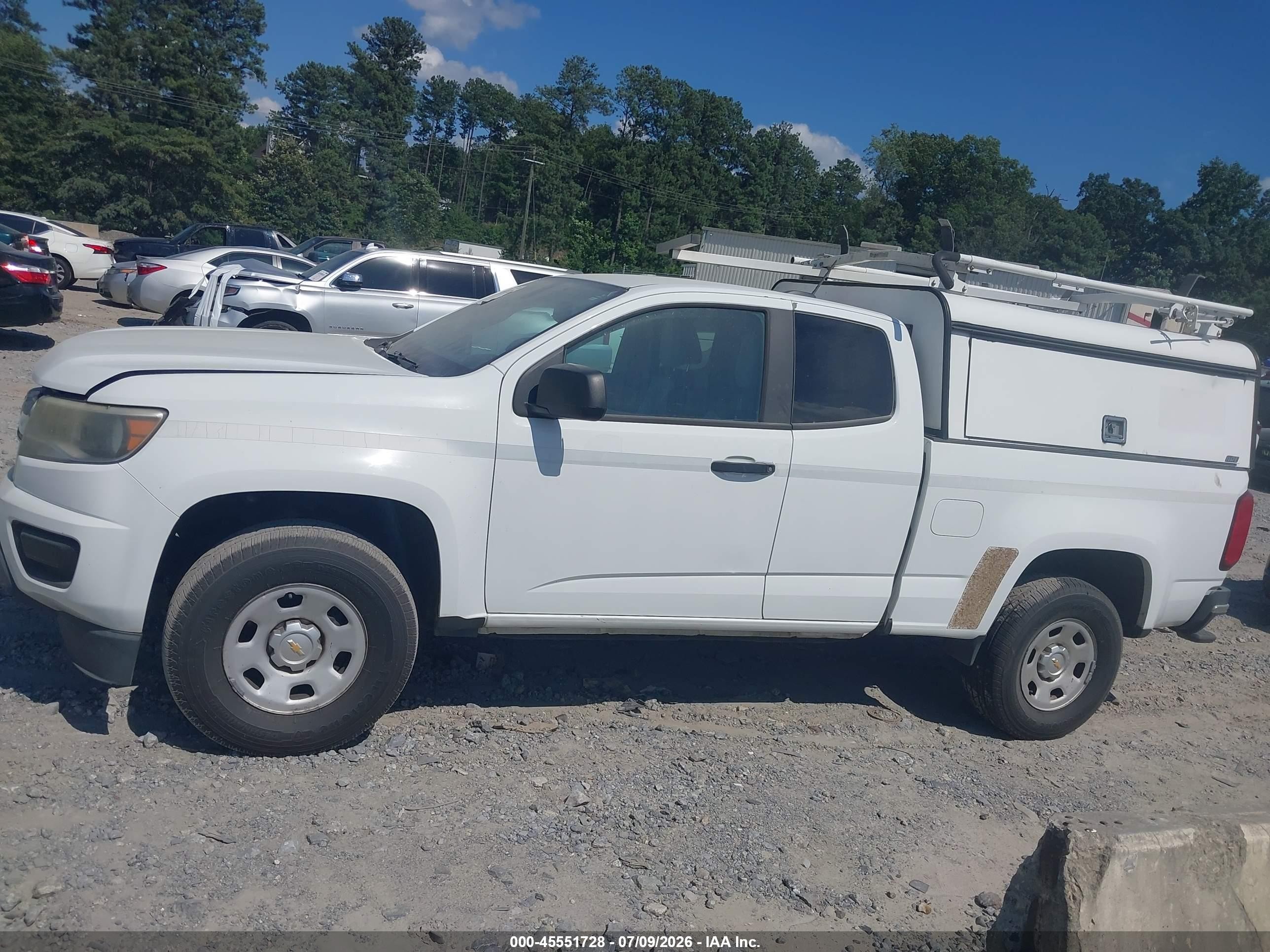 2015 Chevrolet Colorado 2wd Wt White vin: 1GCHSAEA6F1142165