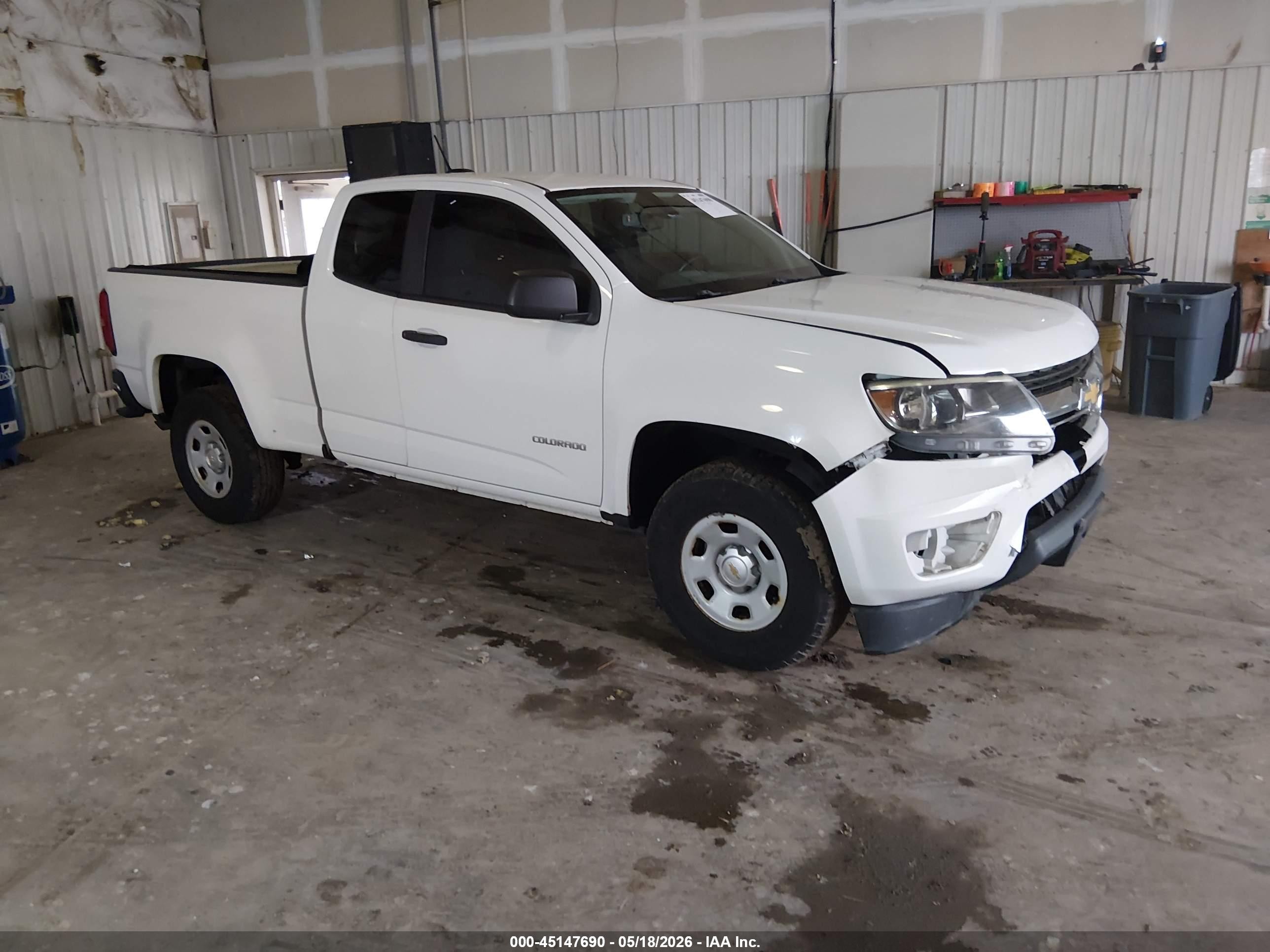 2015 Chevrolet Colorado Wt White vin: 1GCHSAEA6F1174775