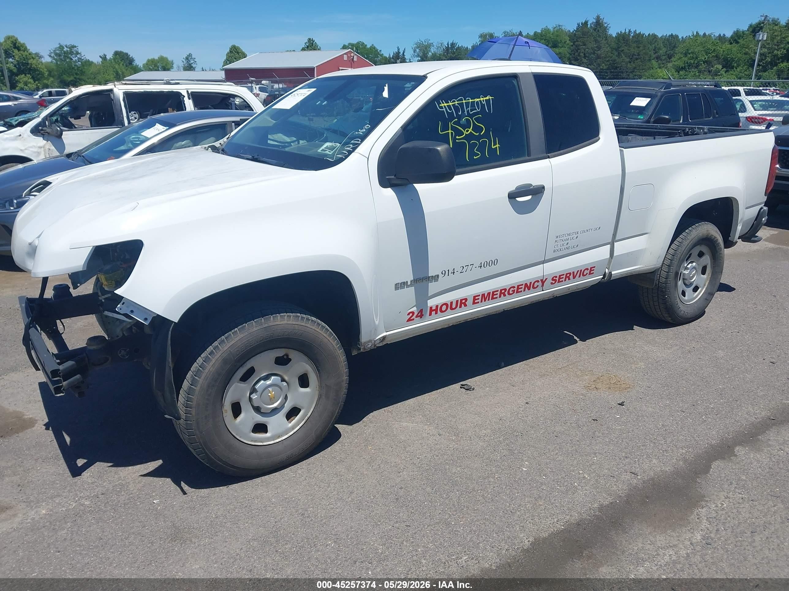 2015 Chevrolet Colorado Wt Белый vin: 1GCHSAEA7F1183808
