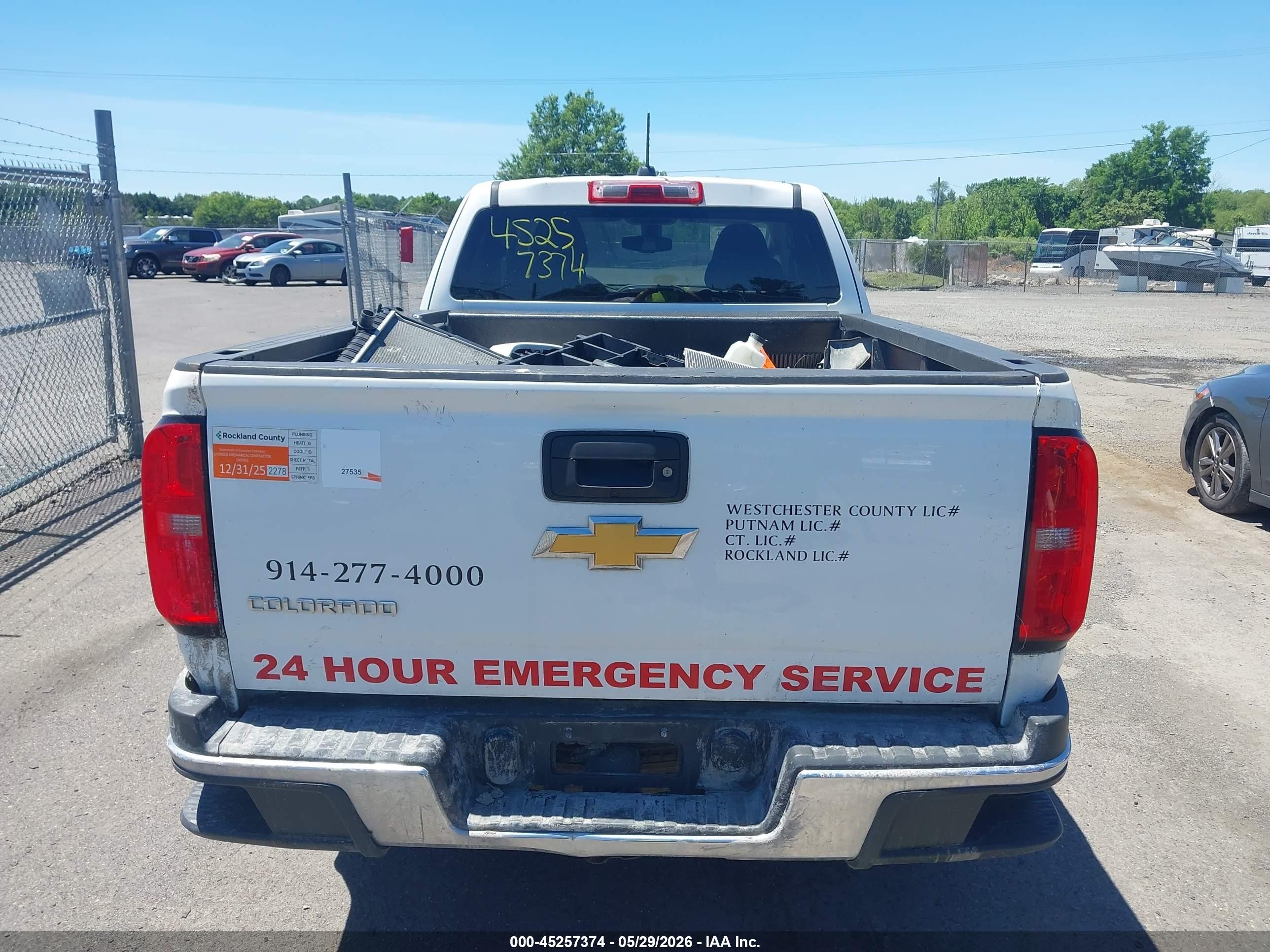 2015 Chevrolet Colorado Wt Белый vin: 1GCHSAEA7F1183808