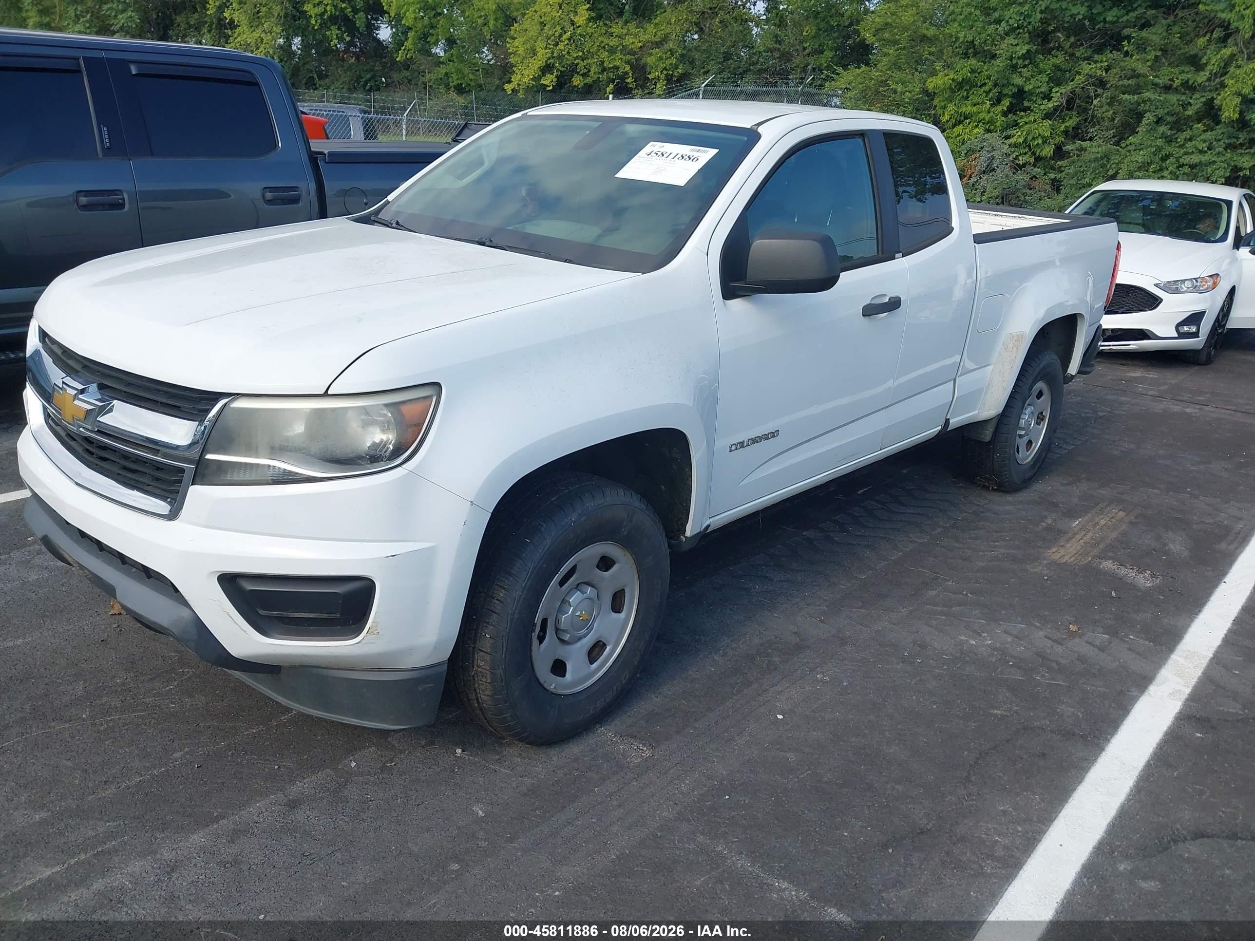 2015 Chevrolet Colorado 2wd Wt White vin: 1GCHSAEA8F1233664