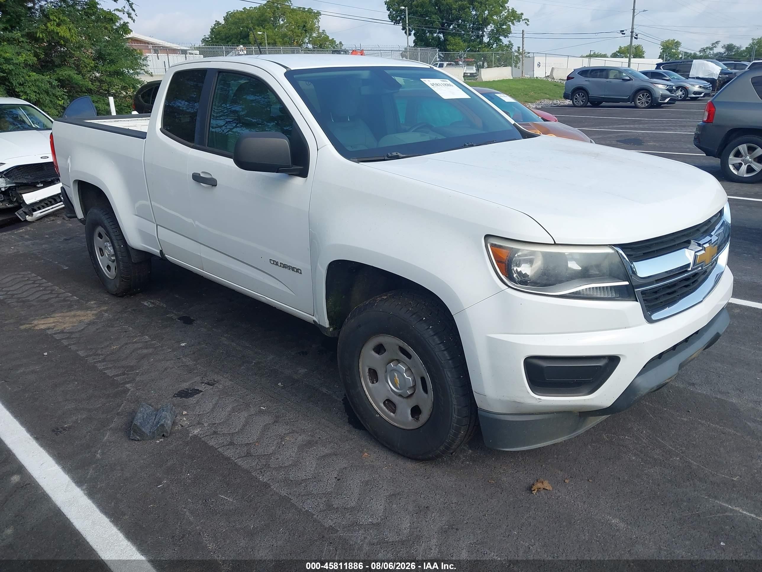 2015 Chevrolet Colorado 2wd Wt White vin: 1GCHSAEA8F1233664