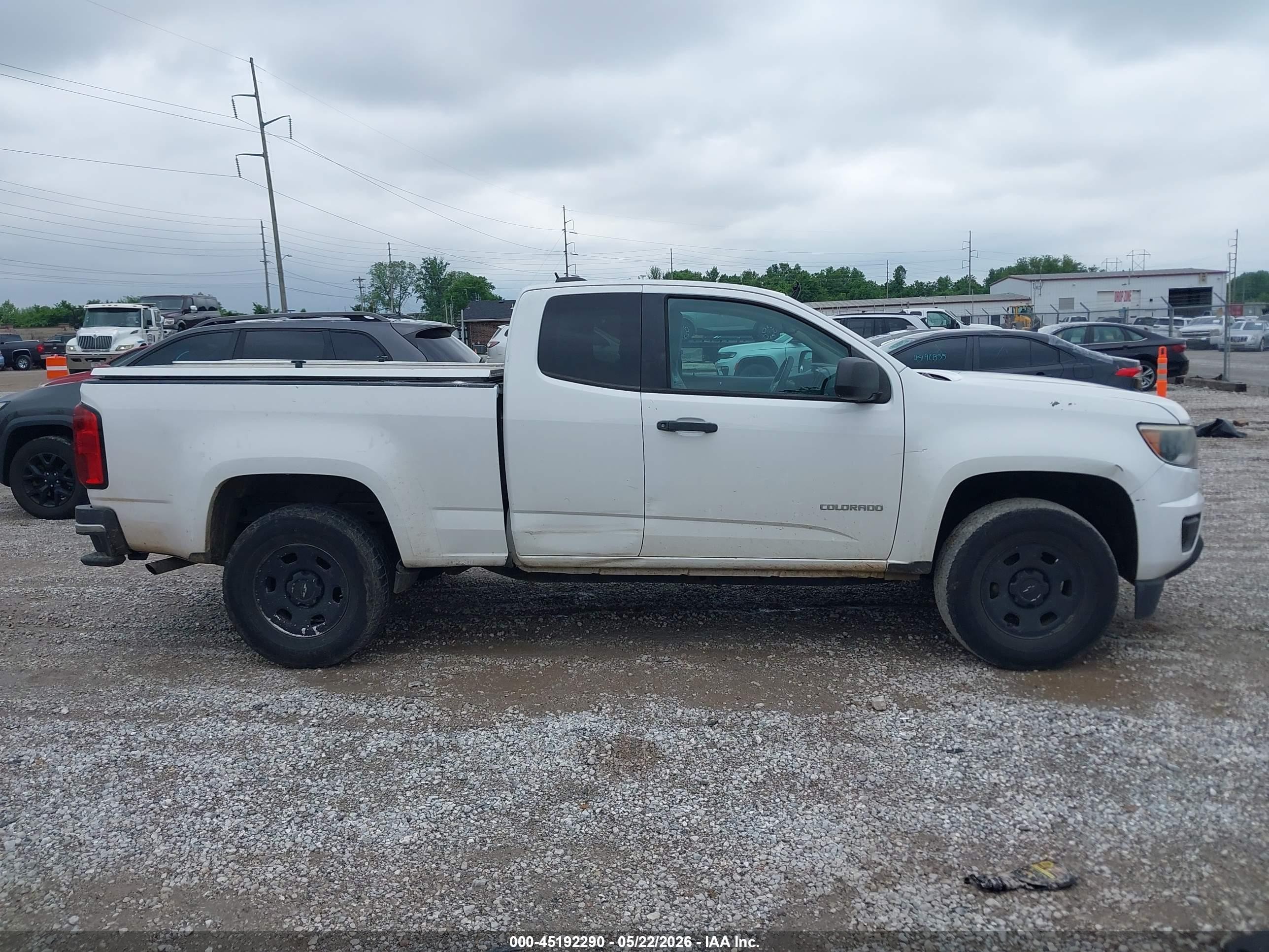 2015 Chevrolet Colorado Wt White vin: 1GCHSAEA9F1150860