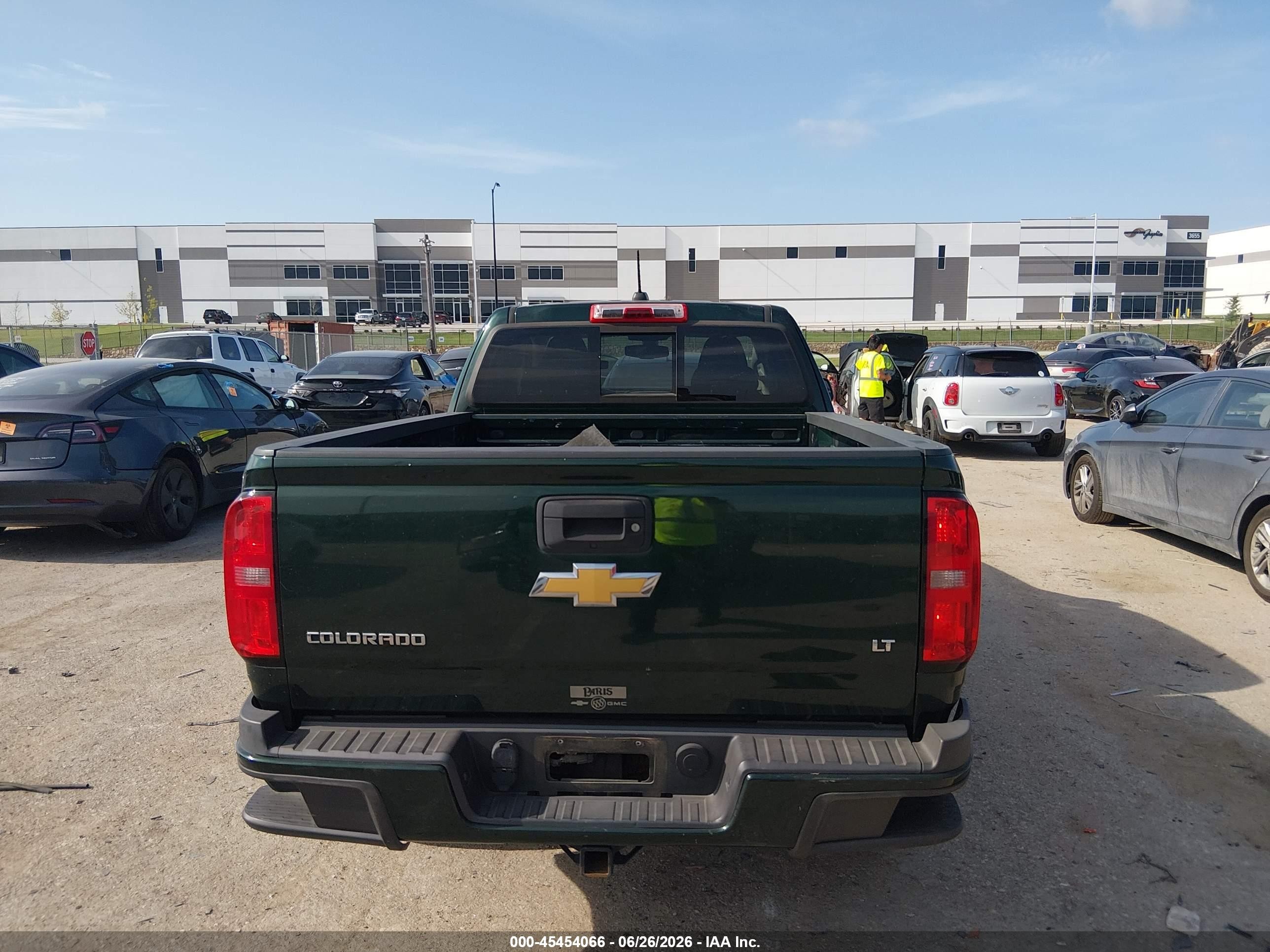 2015 Chevrolet Colorado 2wd Lt Green vin: 1GCHSBE3XF1223497