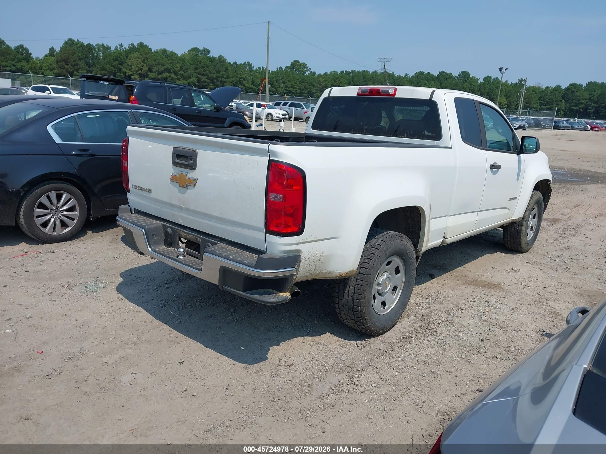 2018 Chevrolet Colorado Wt White vin: 1GCHSBEA2J1164887