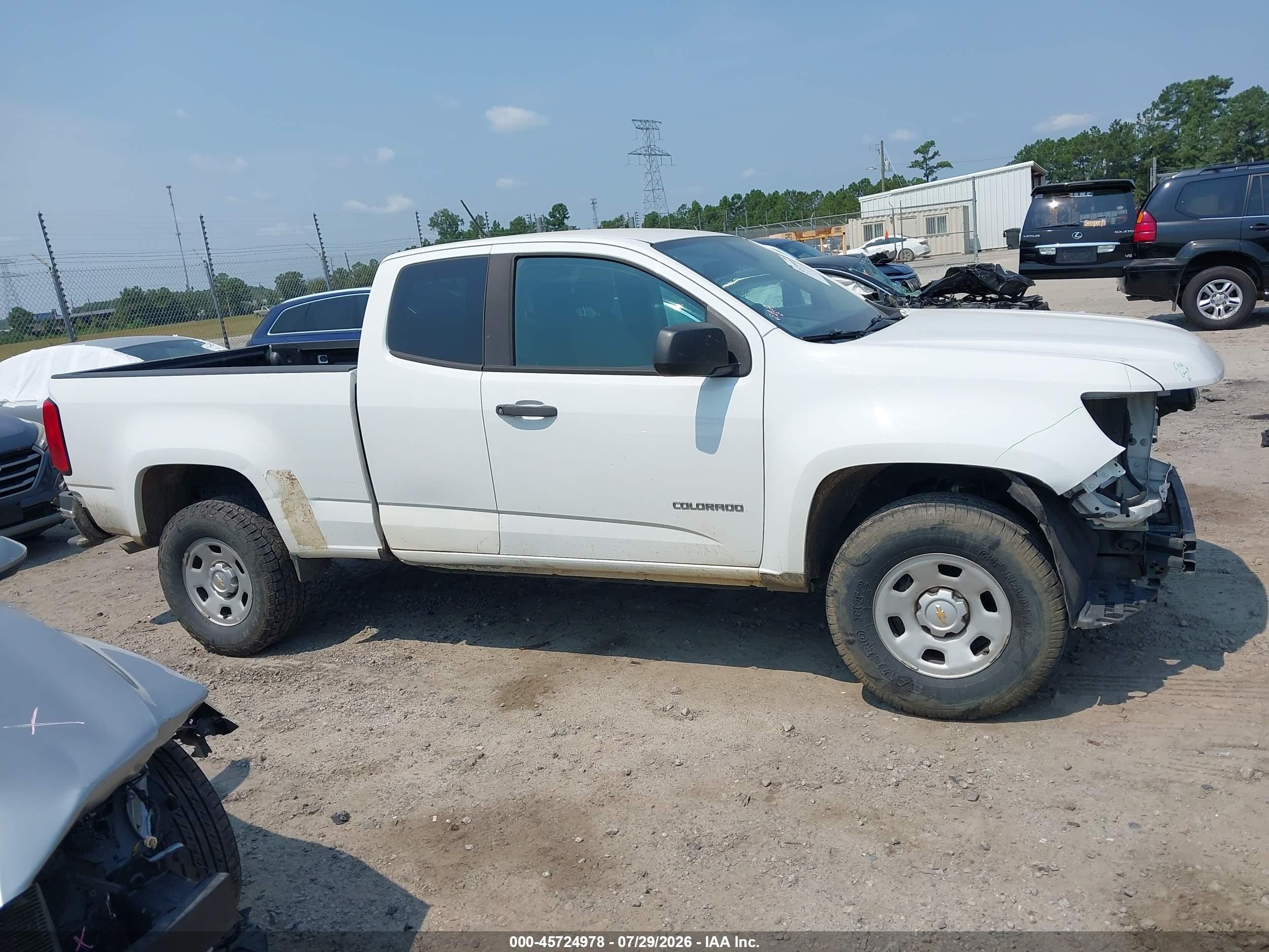 2018 Chevrolet Colorado Wt White vin: 1GCHSBEA2J1164887