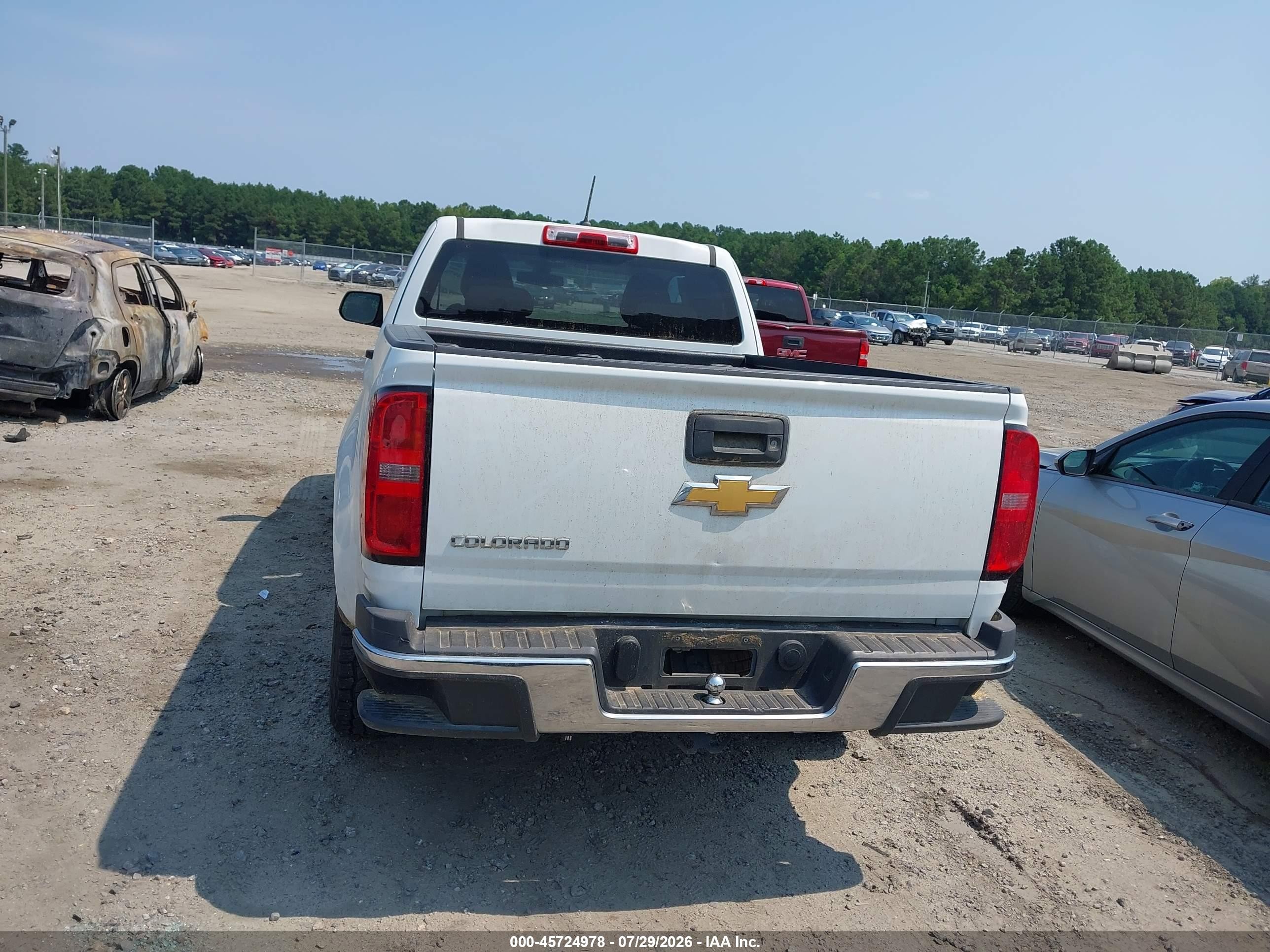 2018 Chevrolet Colorado Wt White vin: 1GCHSBEA2J1164887