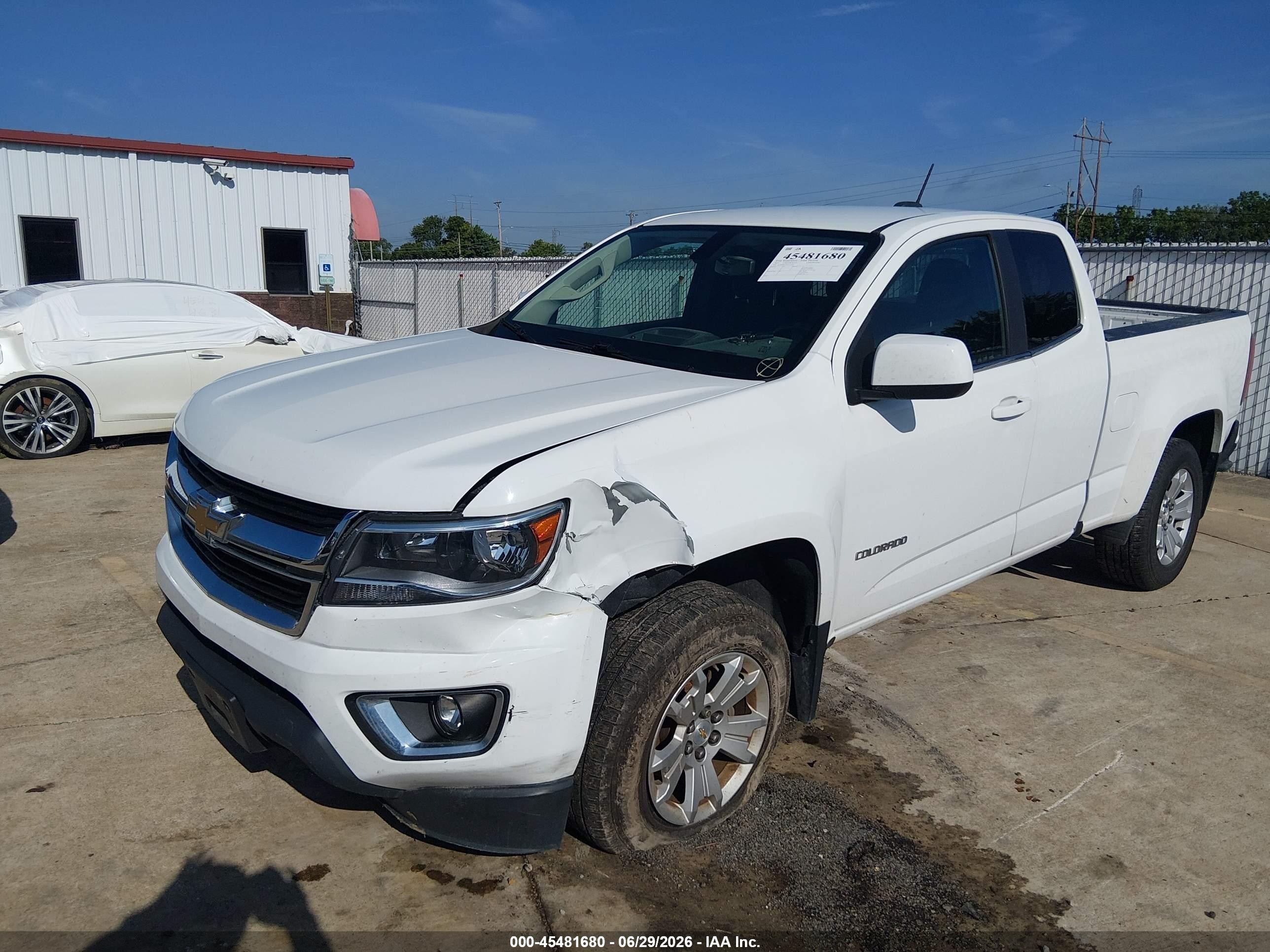 2015 Chevrolet Colorado 2wd Lt White vin: 1GCHSBEA3F1152433