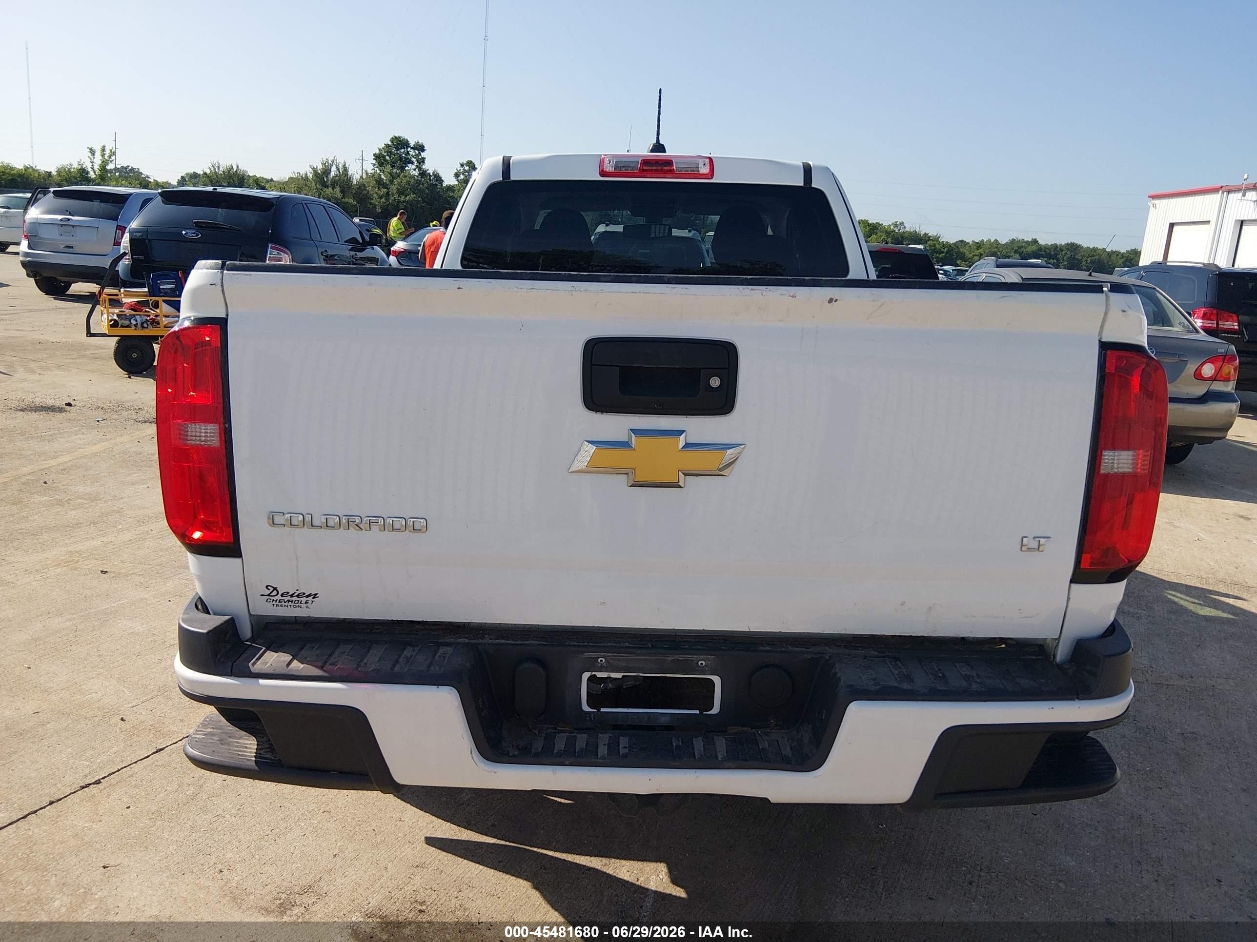 2015 Chevrolet Colorado 2wd Lt White vin: 1GCHSBEA3F1152433
