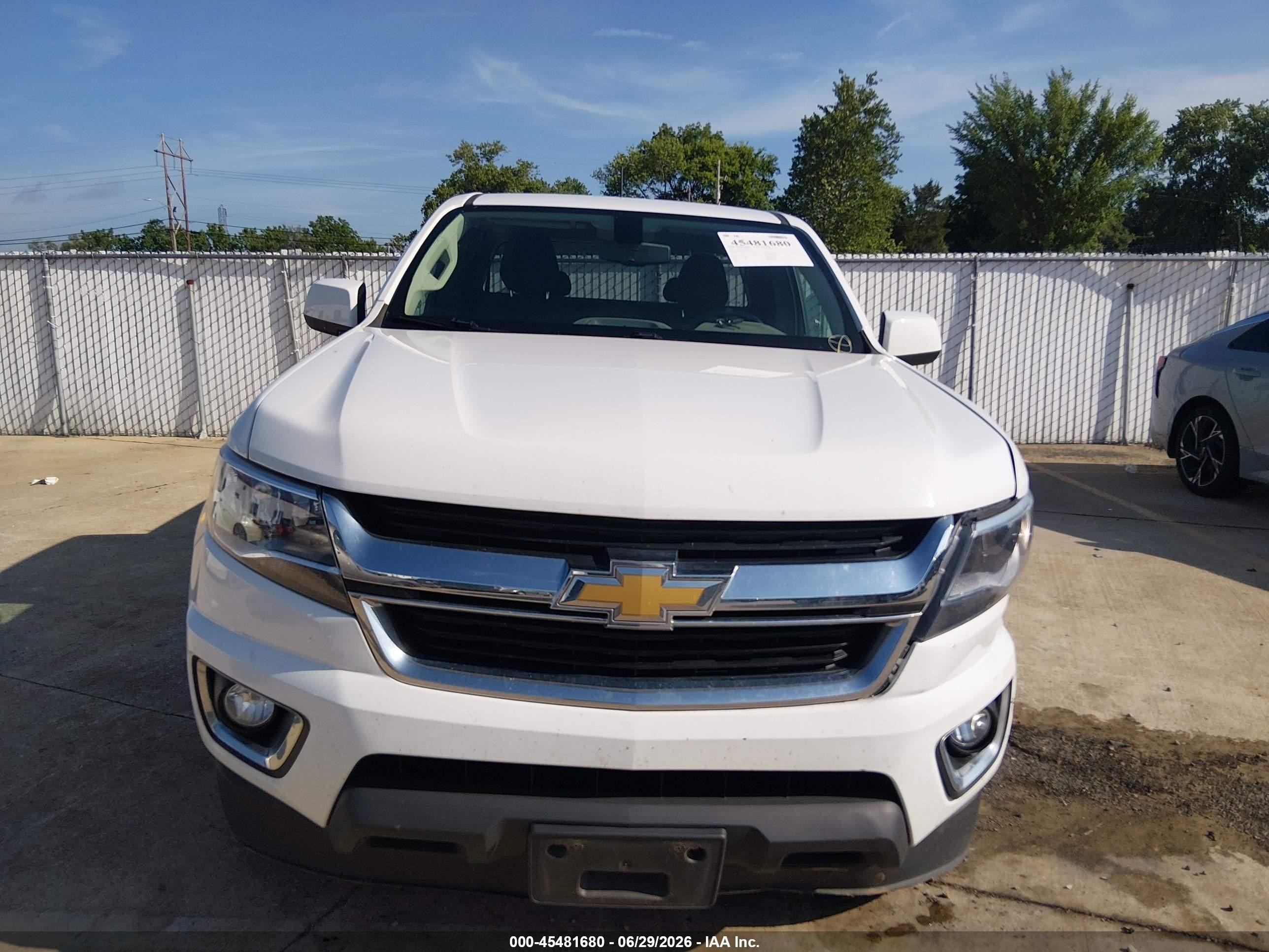 2015 Chevrolet Colorado 2wd Lt White vin: 1GCHSBEA3F1152433