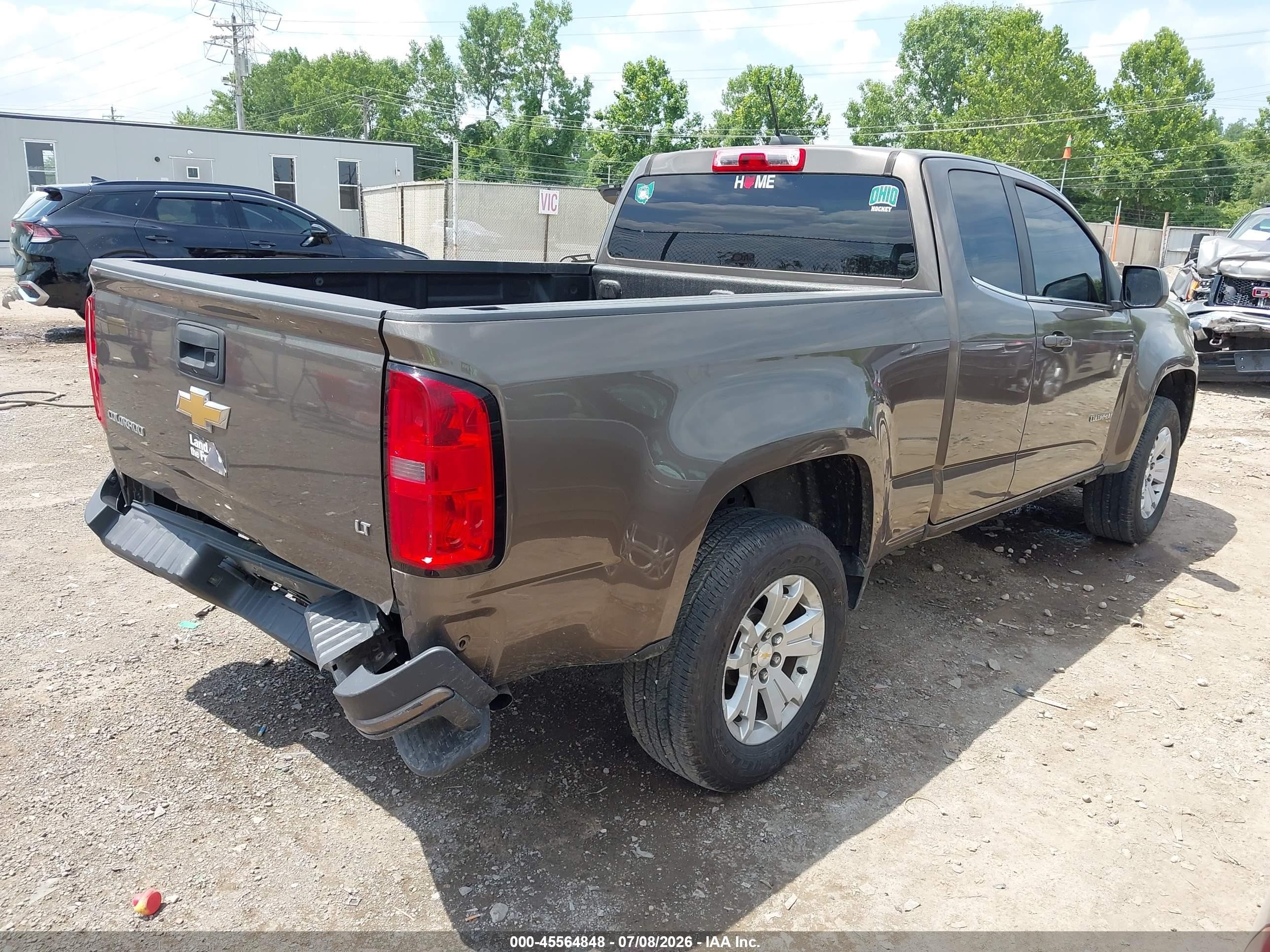 2015 Chevrolet Colorado 2wd Lt Brown vin: 1GCHSBEA4F1138363