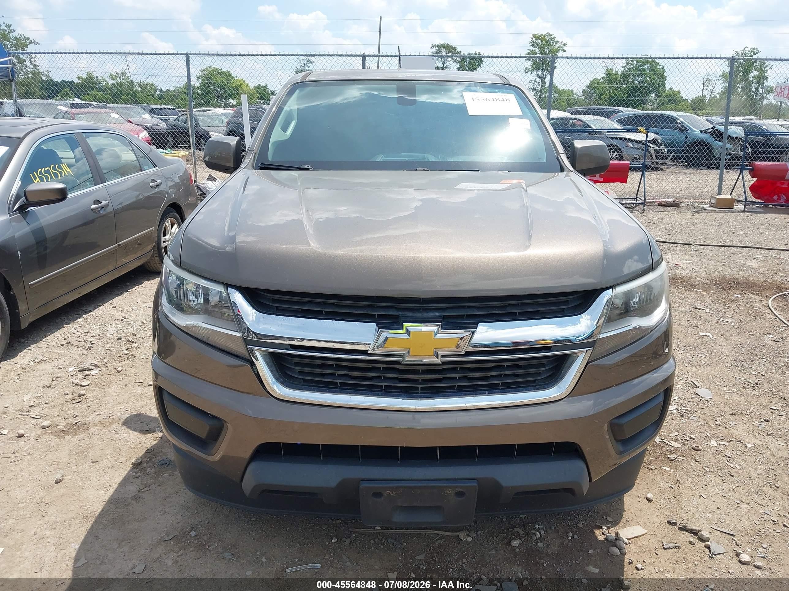2015 Chevrolet Colorado 2wd Lt Brown vin: 1GCHSBEA4F1138363