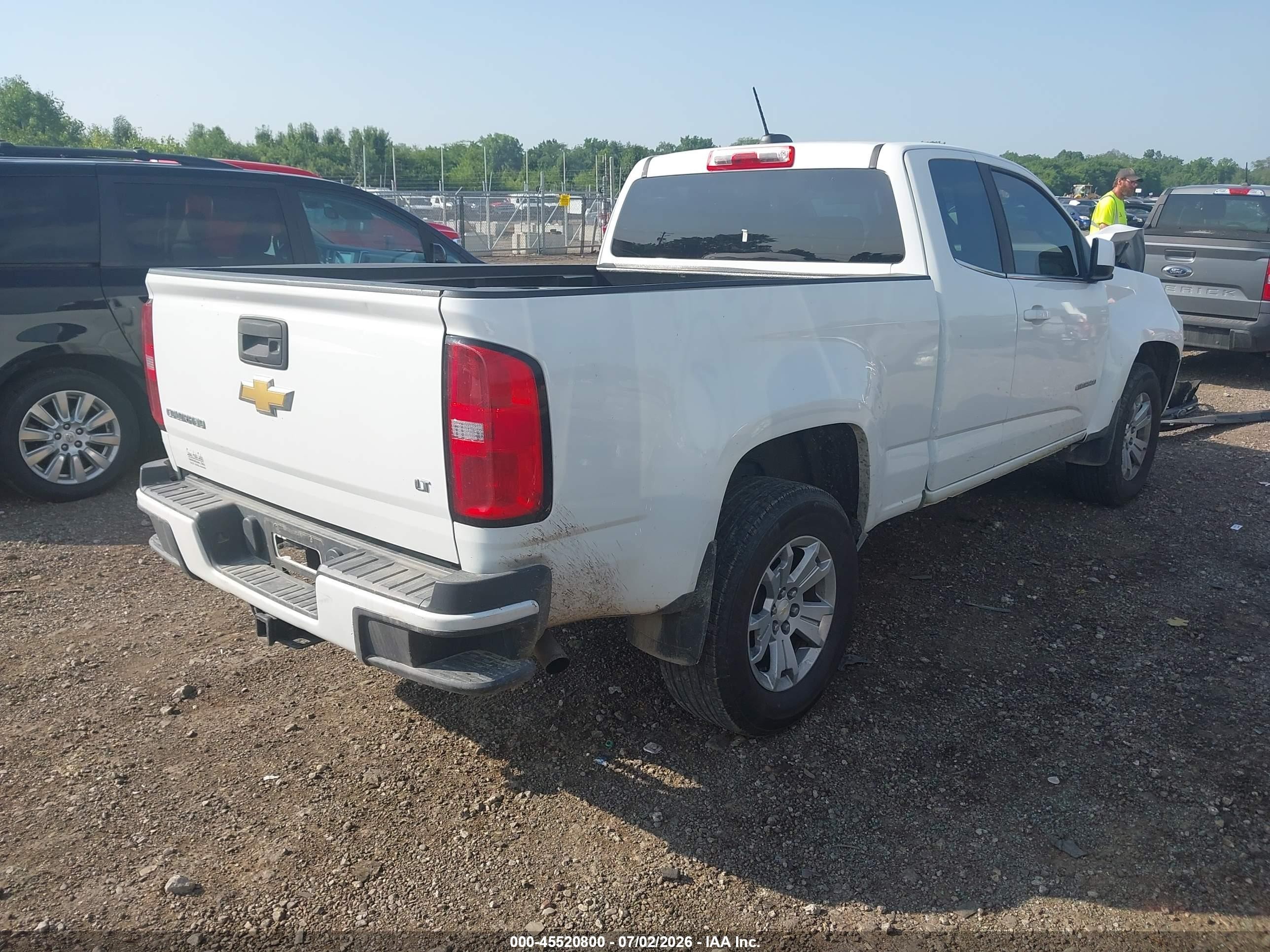 2015 Chevrolet Colorado 2wd Lt White vin: 1GCHSBEA4F1154403