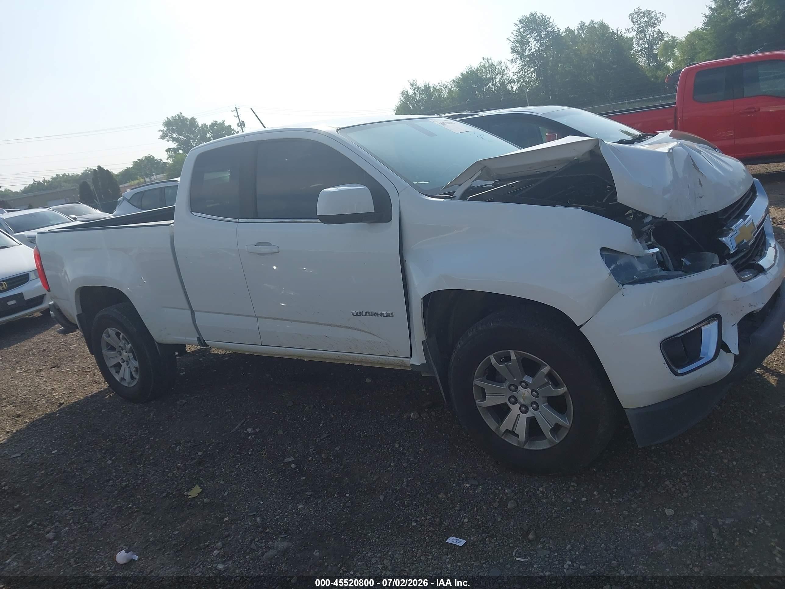2015 Chevrolet Colorado 2wd Lt White vin: 1GCHSBEA4F1154403