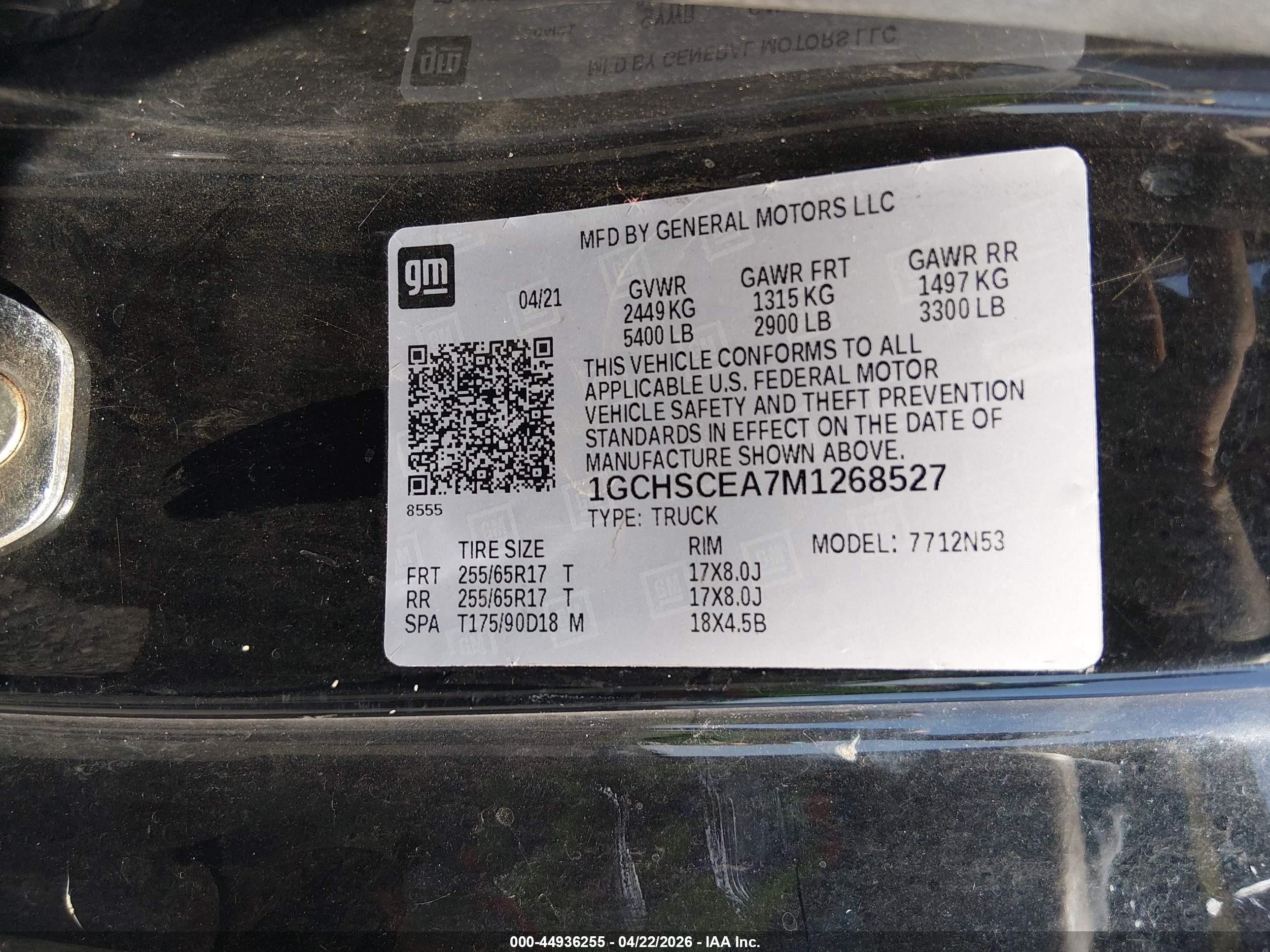 2021 Chevrolet Colorado 2wd  Long Box Lt Черный vin: 1GCHSCEA7M1268527