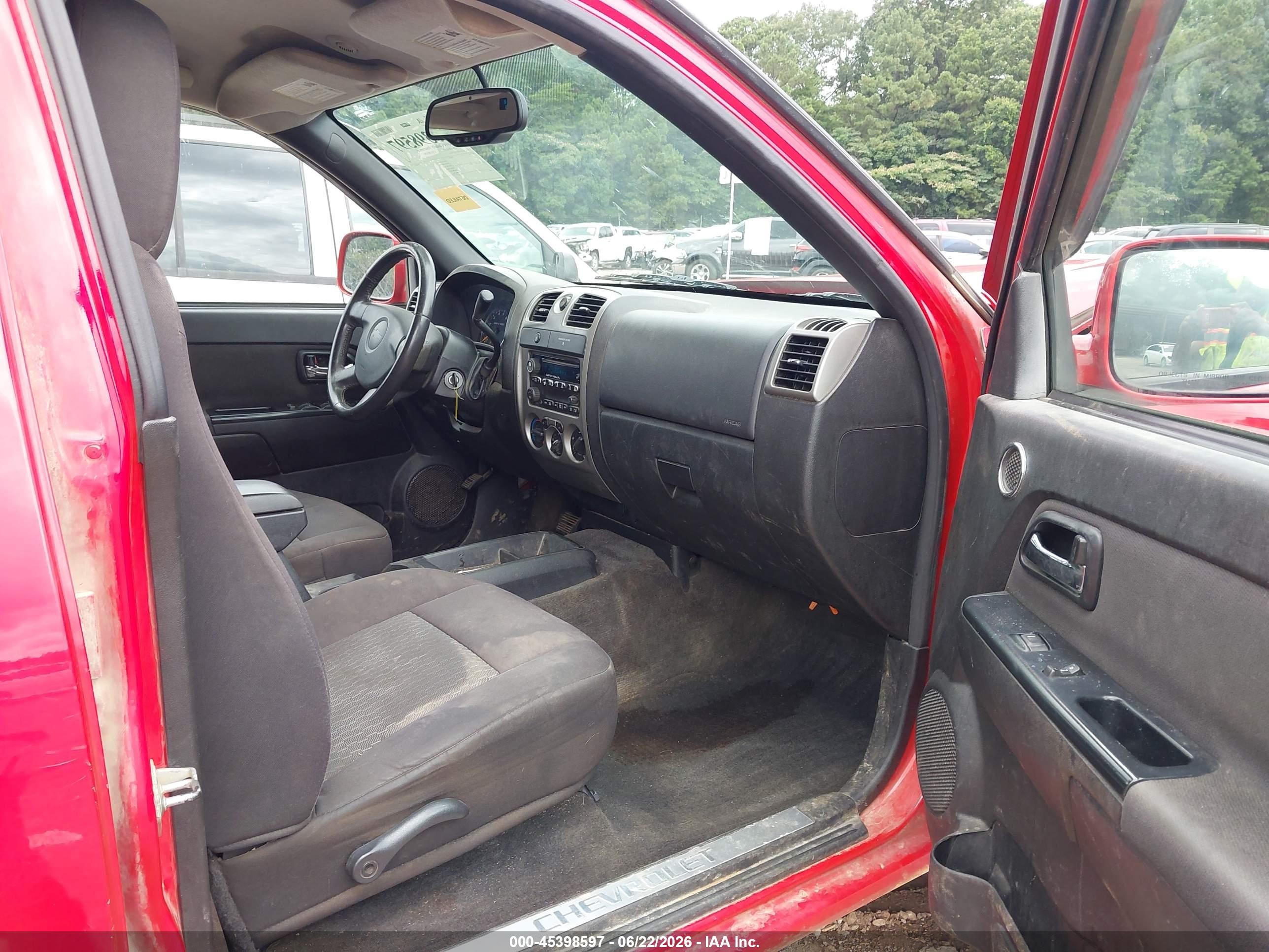 2012 Chevrolet Colorado Lt W/2lt Red vin: 1GCHSDFE2C8150544
