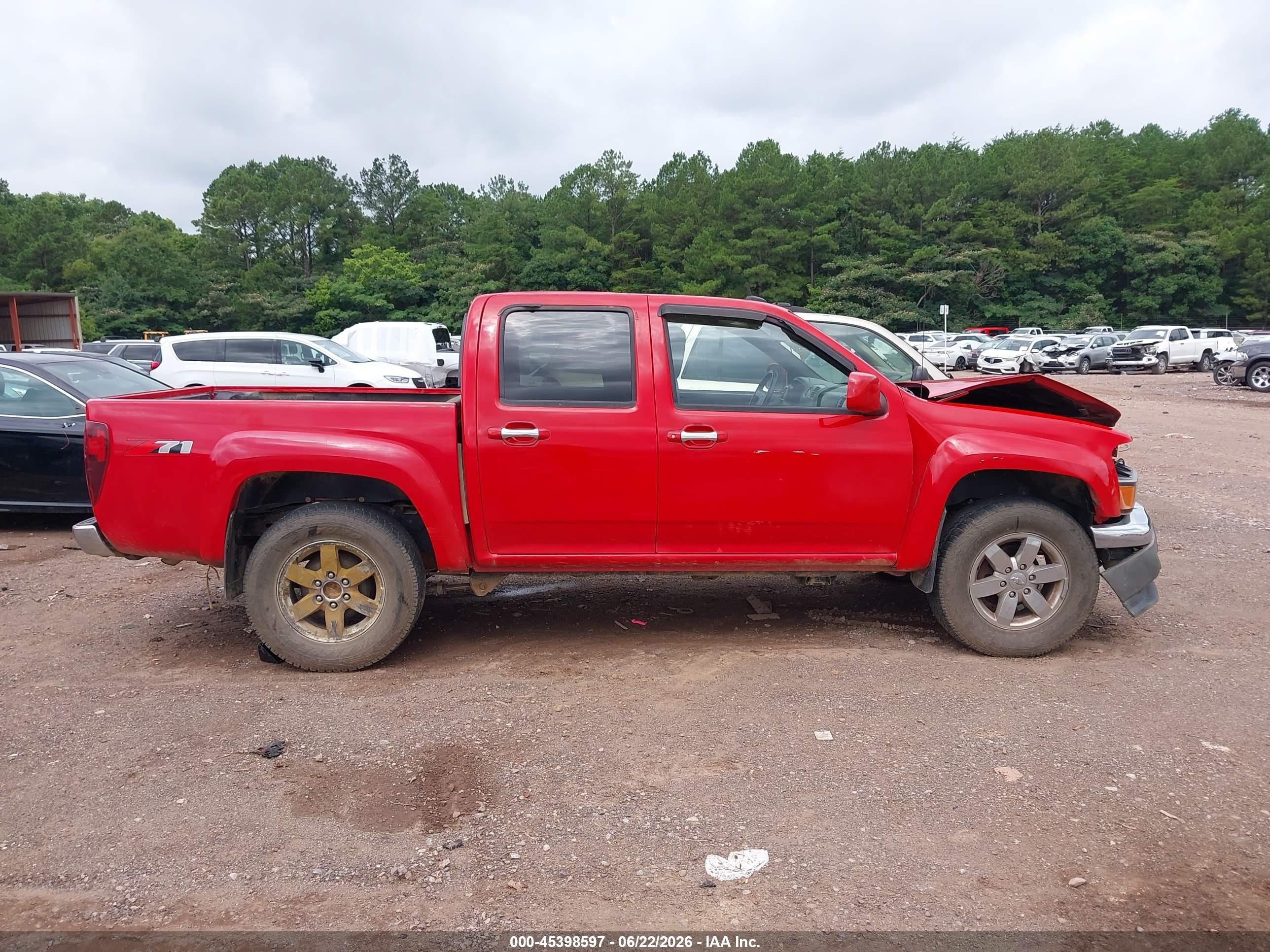 2012 Chevrolet Colorado Lt W/2lt Red vin: 1GCHSDFE2C8150544