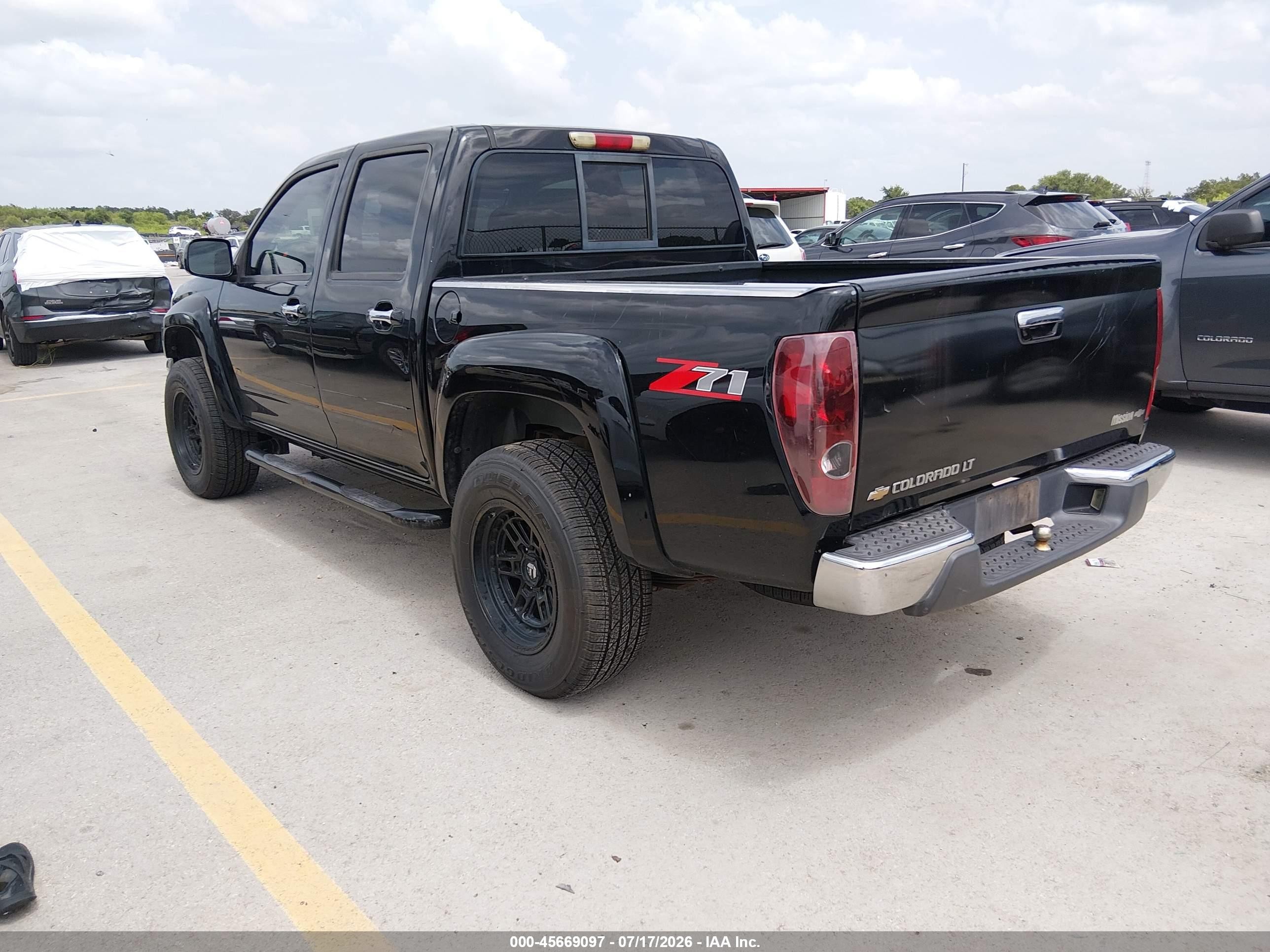2012 Chevrolet Colorado Lt W/2lt Black vin: 1GCHSDFE6C8138719