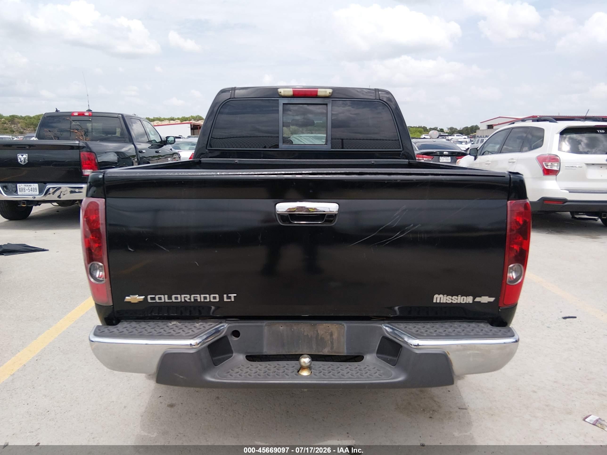 2012 Chevrolet Colorado Lt W/2lt Black vin: 1GCHSDFE6C8138719