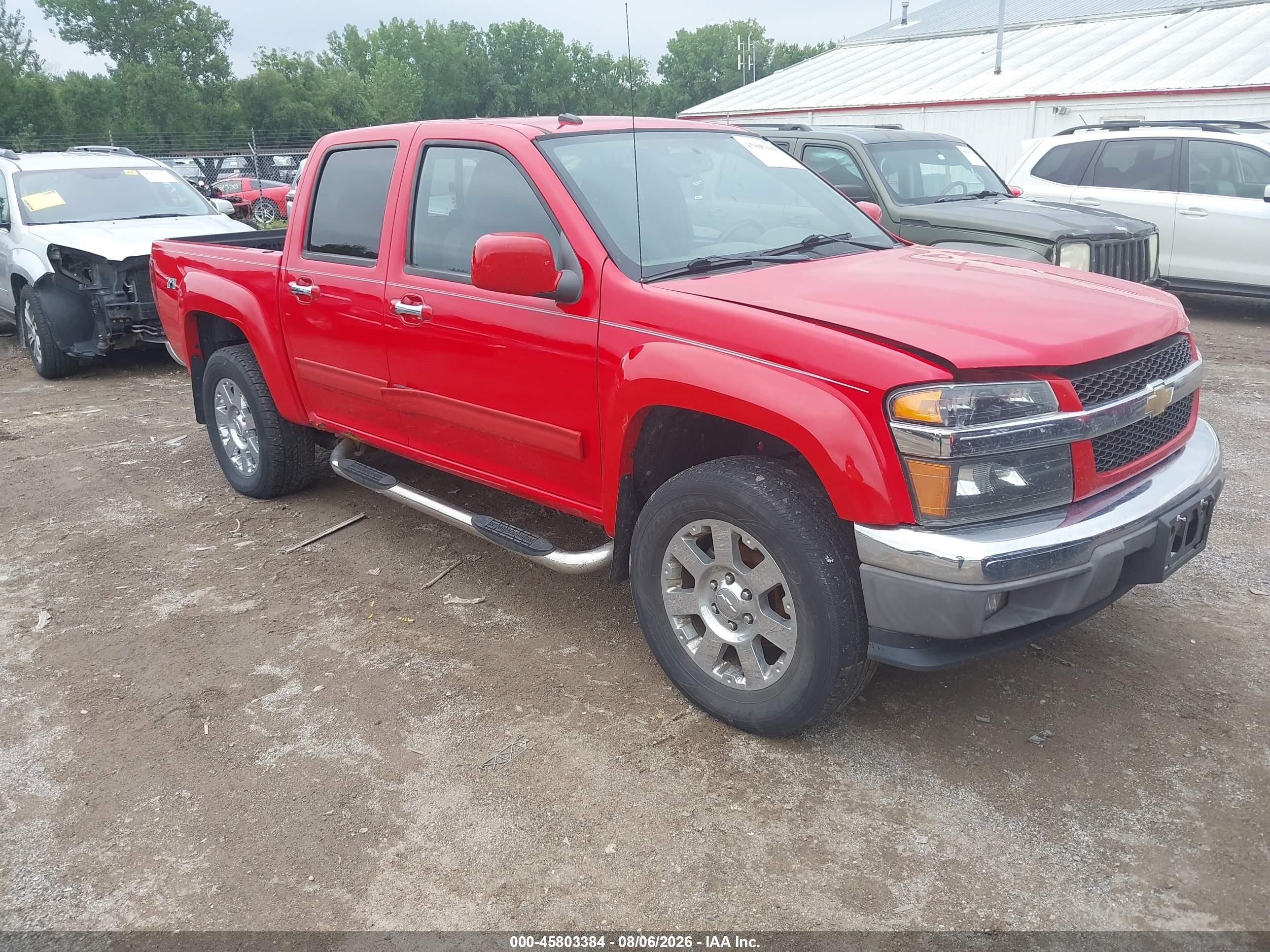 2012 Chevrolet Colorado Lt W/2lt Red vin: 1GCHSDFE7C8108483