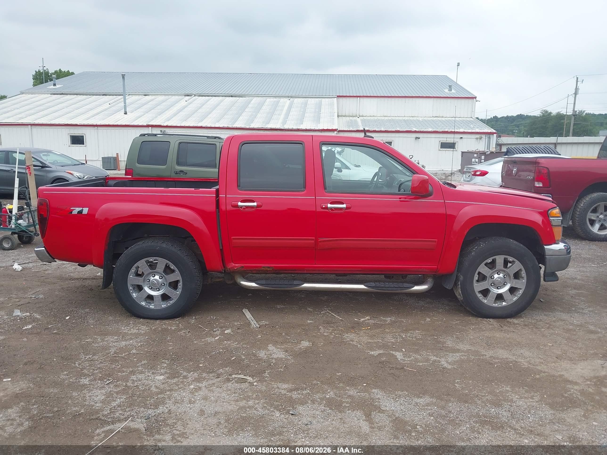2012 Chevrolet Colorado Lt W/2lt Red vin: 1GCHSDFE7C8108483