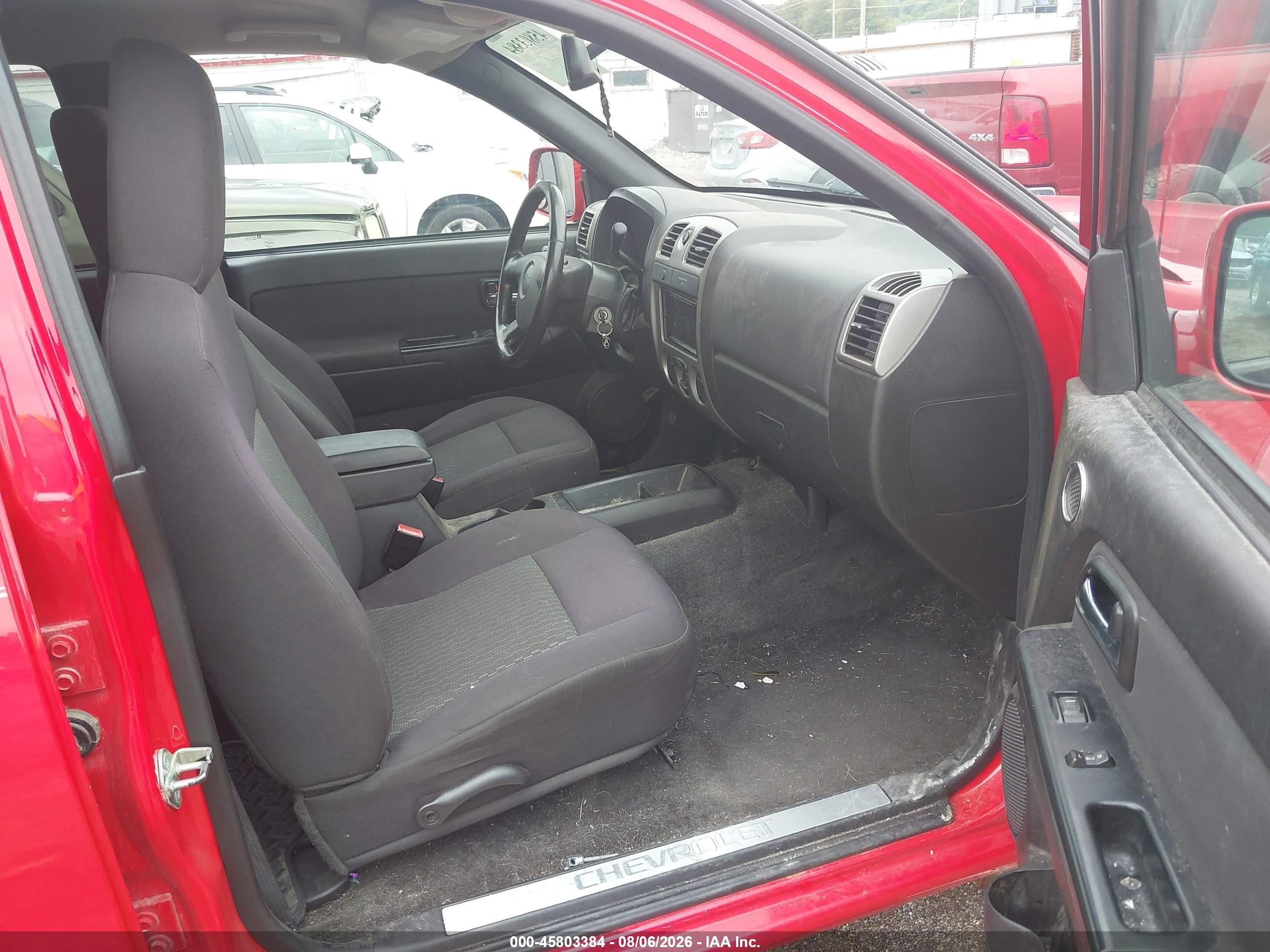 2012 Chevrolet Colorado Lt W/2lt Red vin: 1GCHSDFE7C8108483