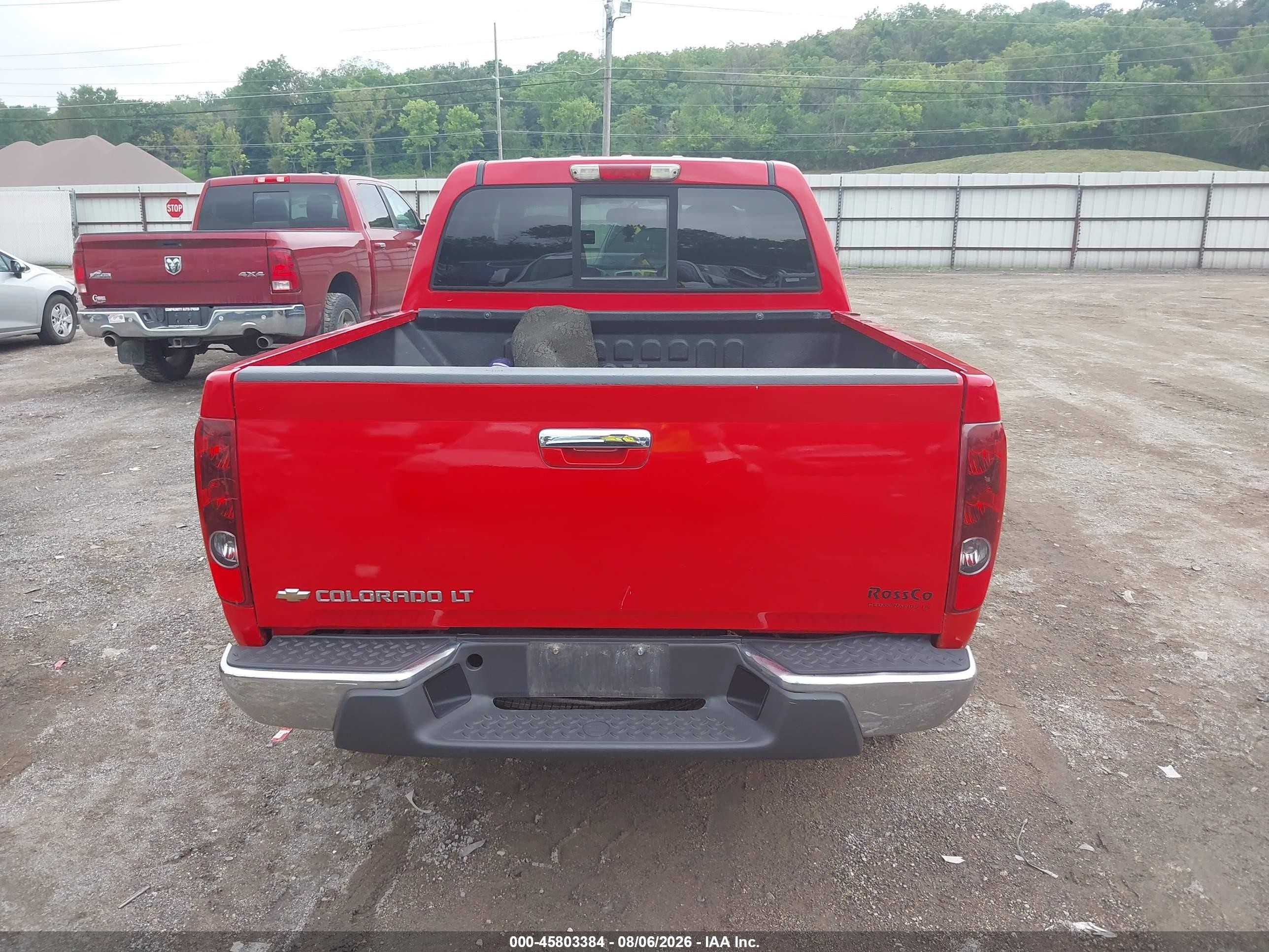 2012 Chevrolet Colorado Lt W/2lt Red vin: 1GCHSDFE7C8108483