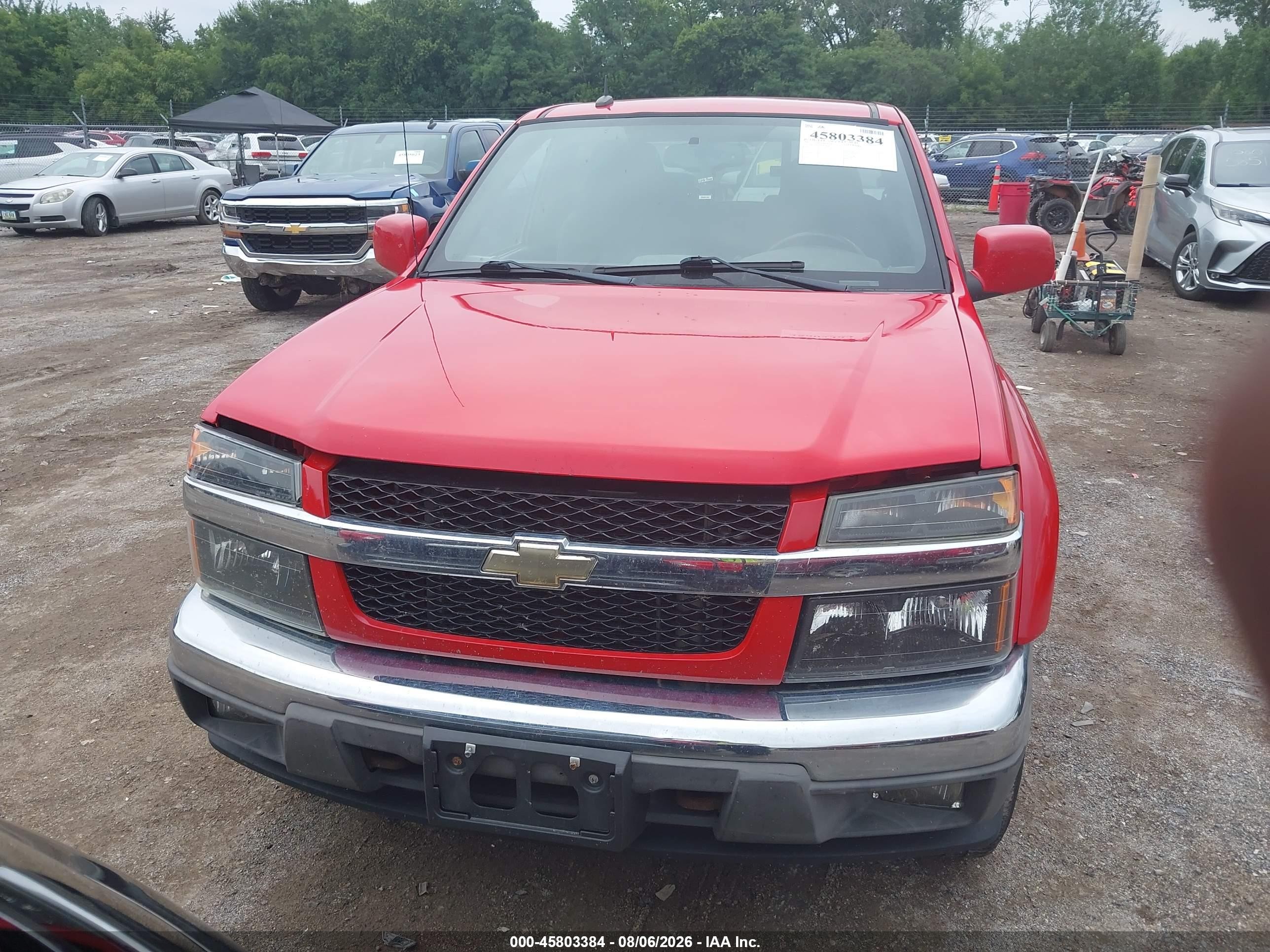 2012 Chevrolet Colorado Lt W/2lt Red vin: 1GCHSDFE7C8108483
