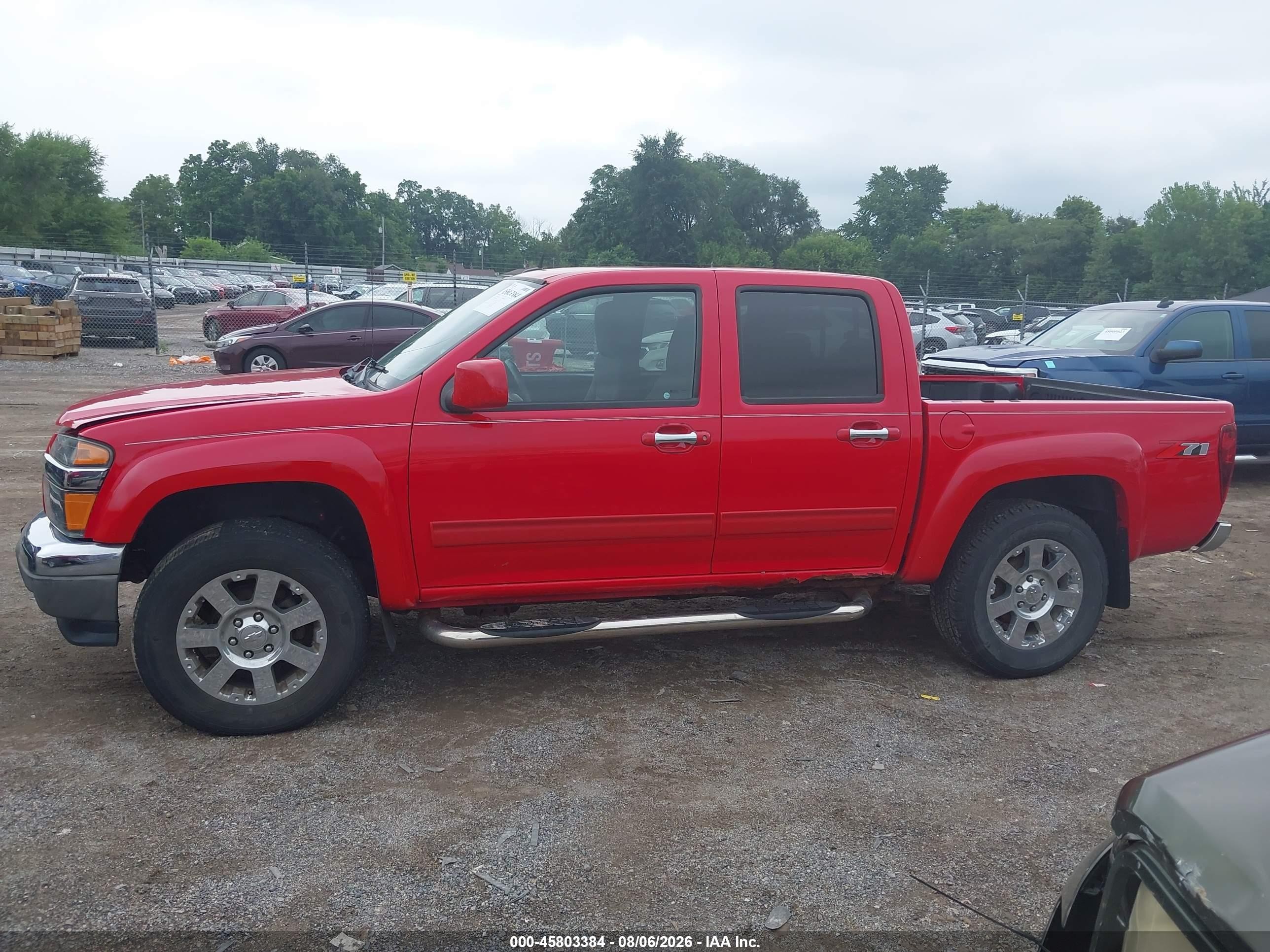 2012 Chevrolet Colorado Lt W/2lt Red vin: 1GCHSDFE7C8108483