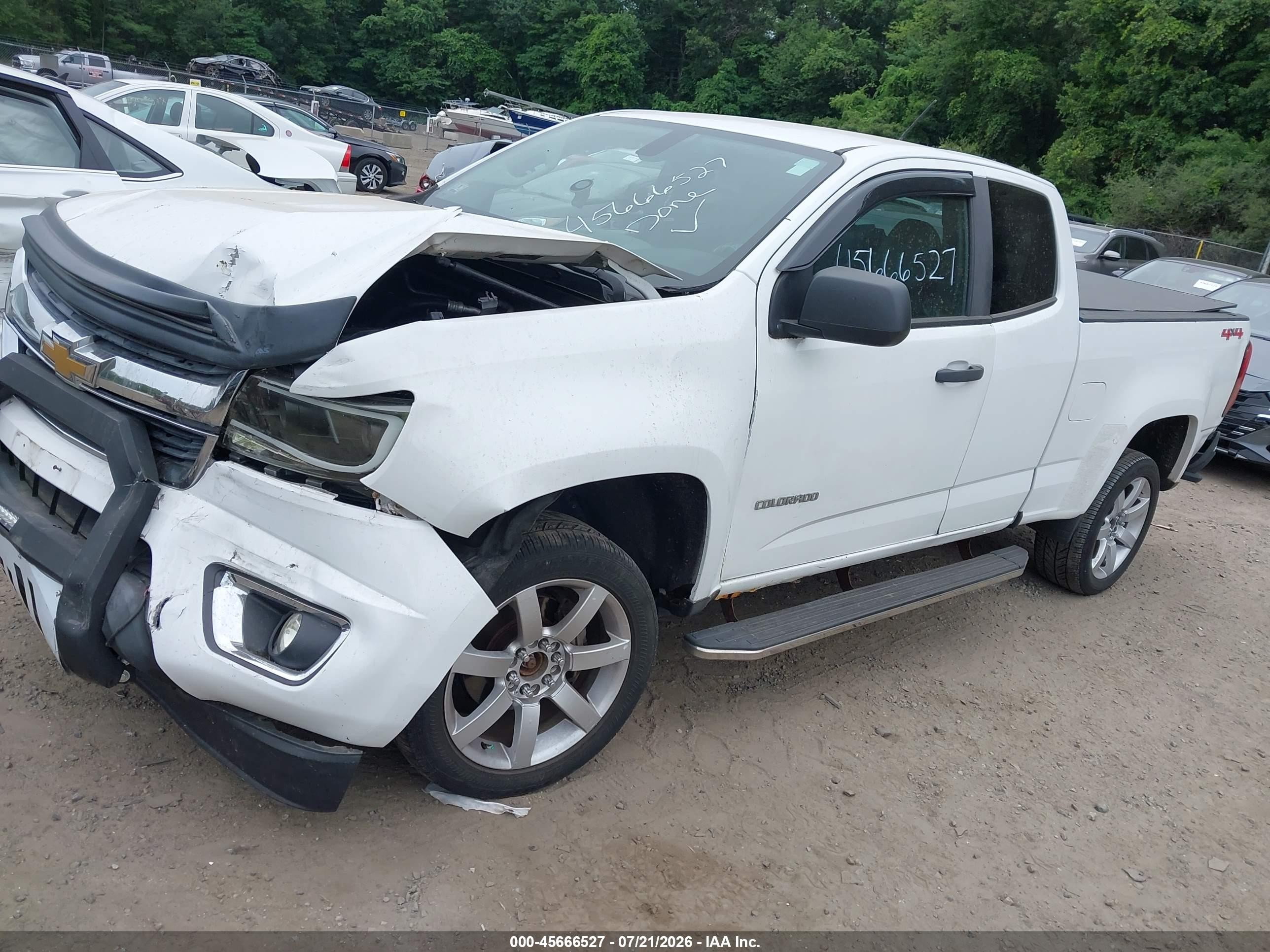 2015 Chevrolet Colorado 4wd Wt White vin: 1GCHTAEA7F1148831