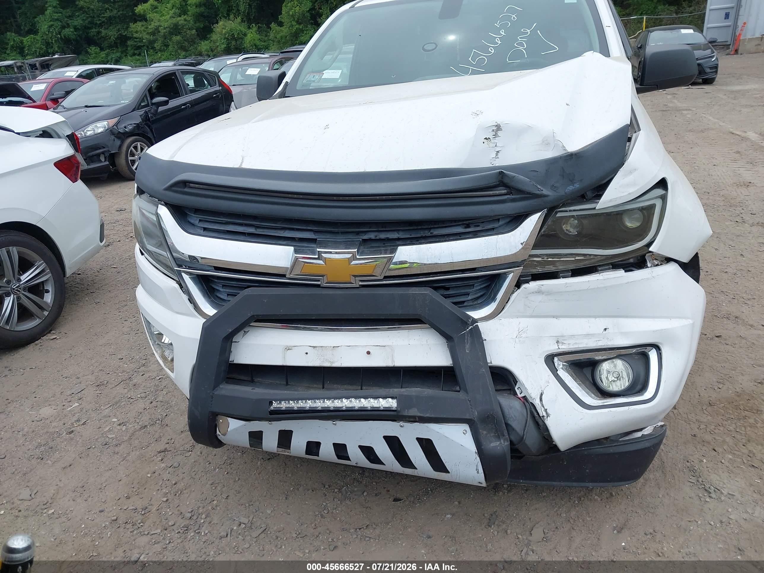 2015 Chevrolet Colorado 4wd Wt White vin: 1GCHTAEA7F1148831