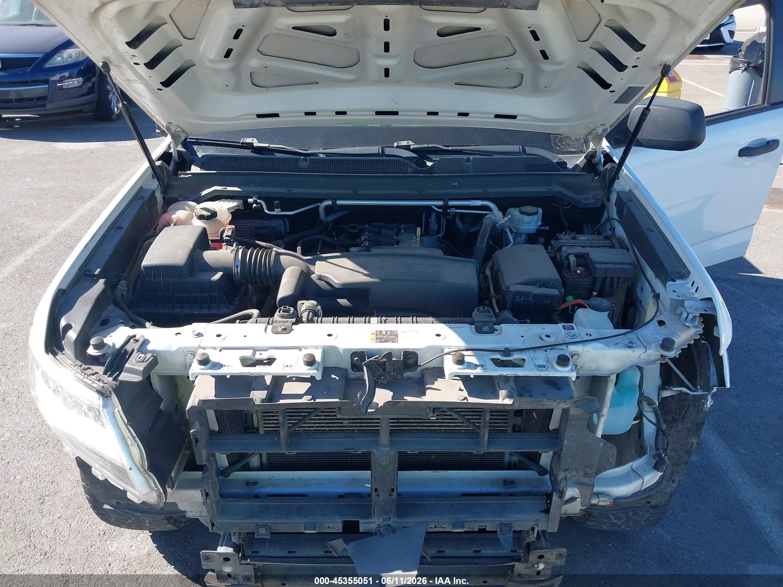2015 Chevrolet Colorado Wt White vin: 1GCHTAEA8F1187430