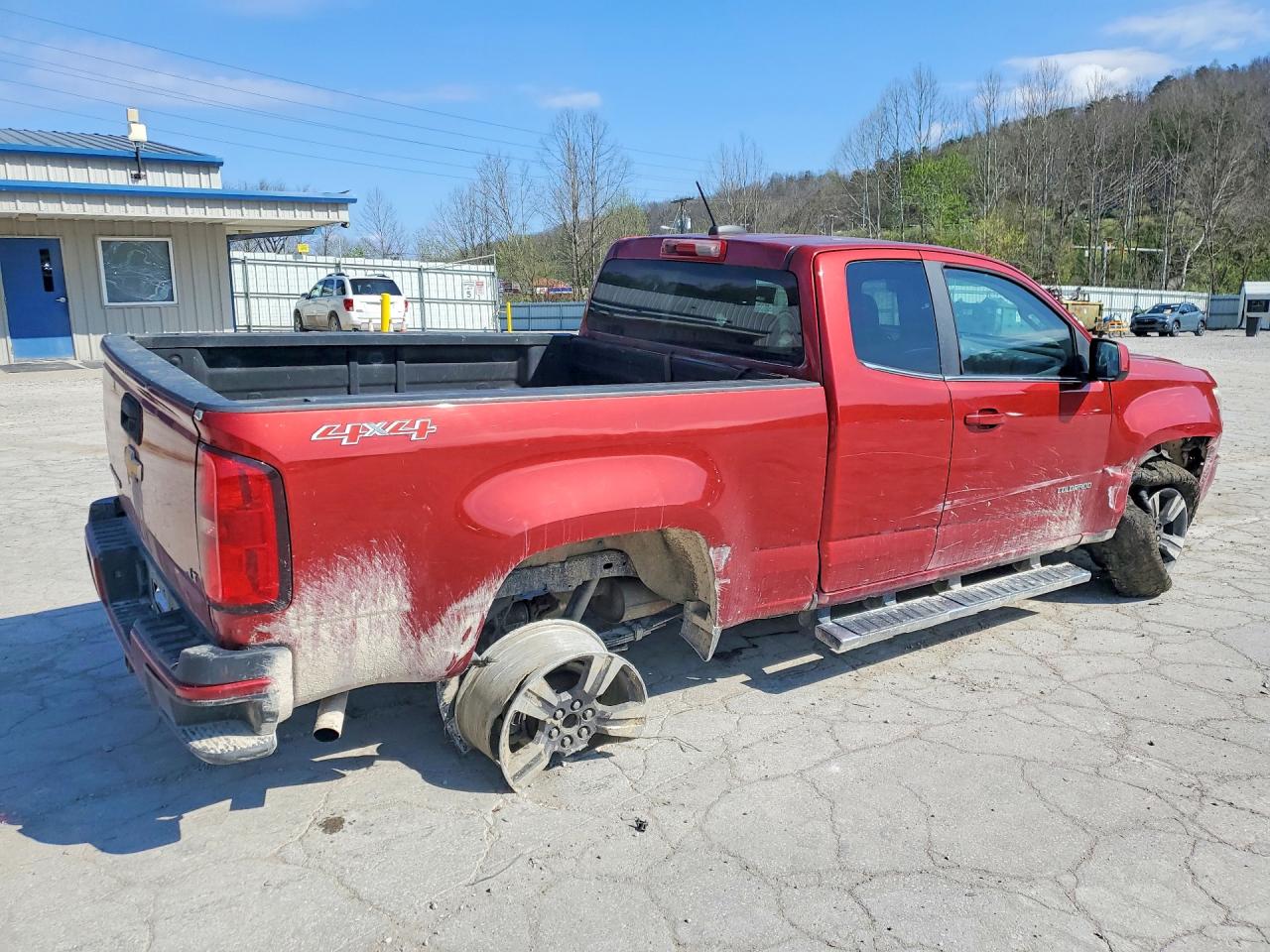 2015 Chevrolet Colorado Lt Red vin: 1GCHTBE31F1136794