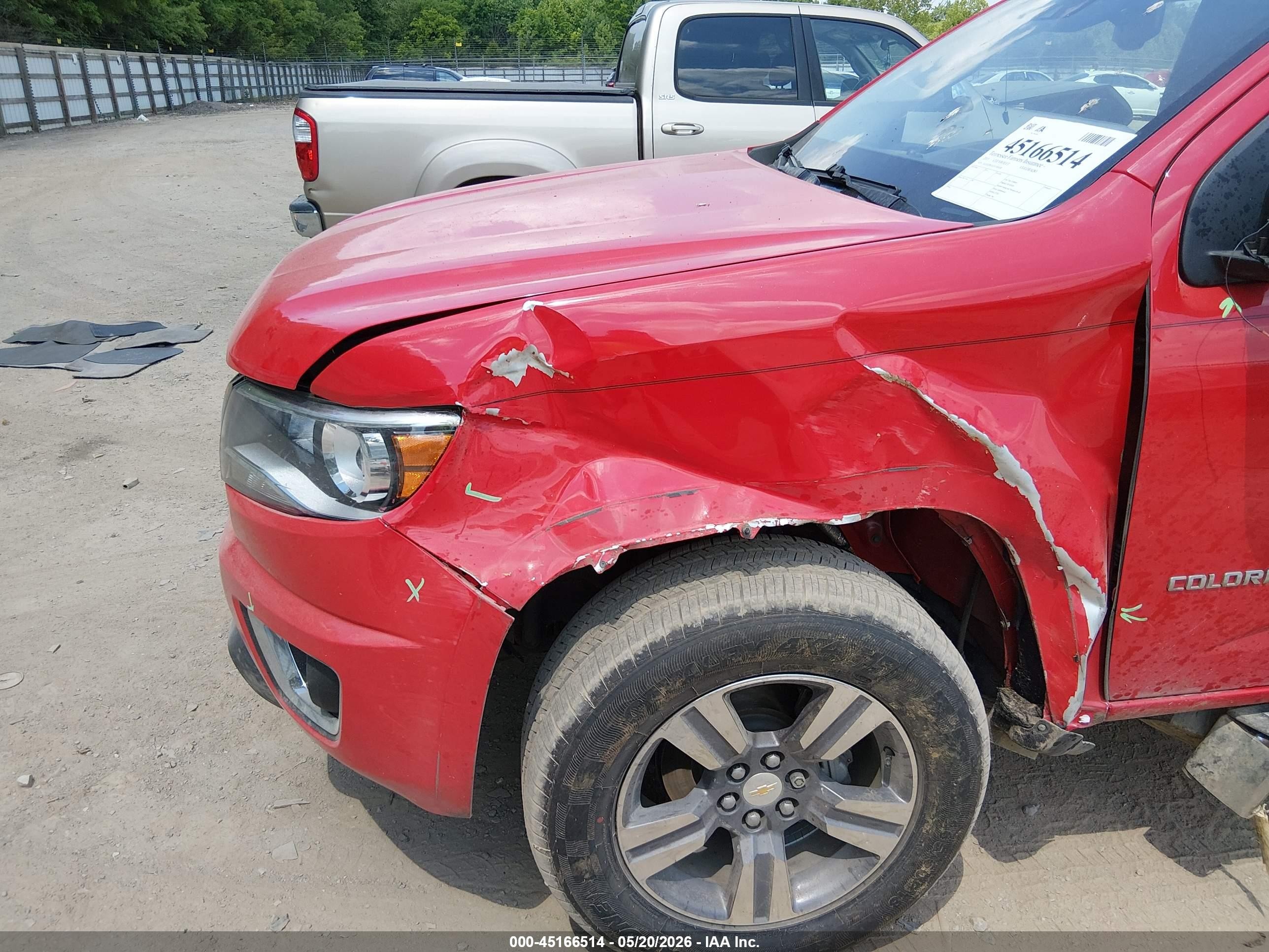 2015 Chevrolet Colorado Lt Red vin: 1GCHTBEA3F1192458