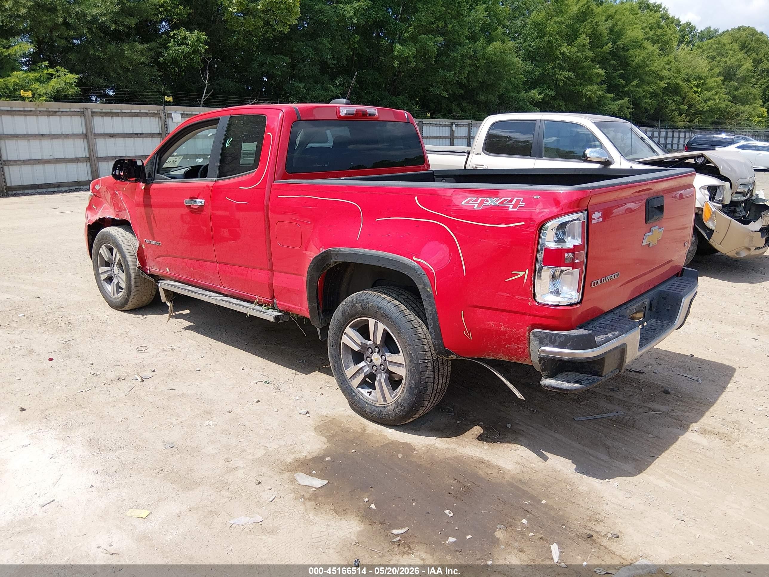 2015 Chevrolet Colorado Lt Red vin: 1GCHTBEA3F1192458