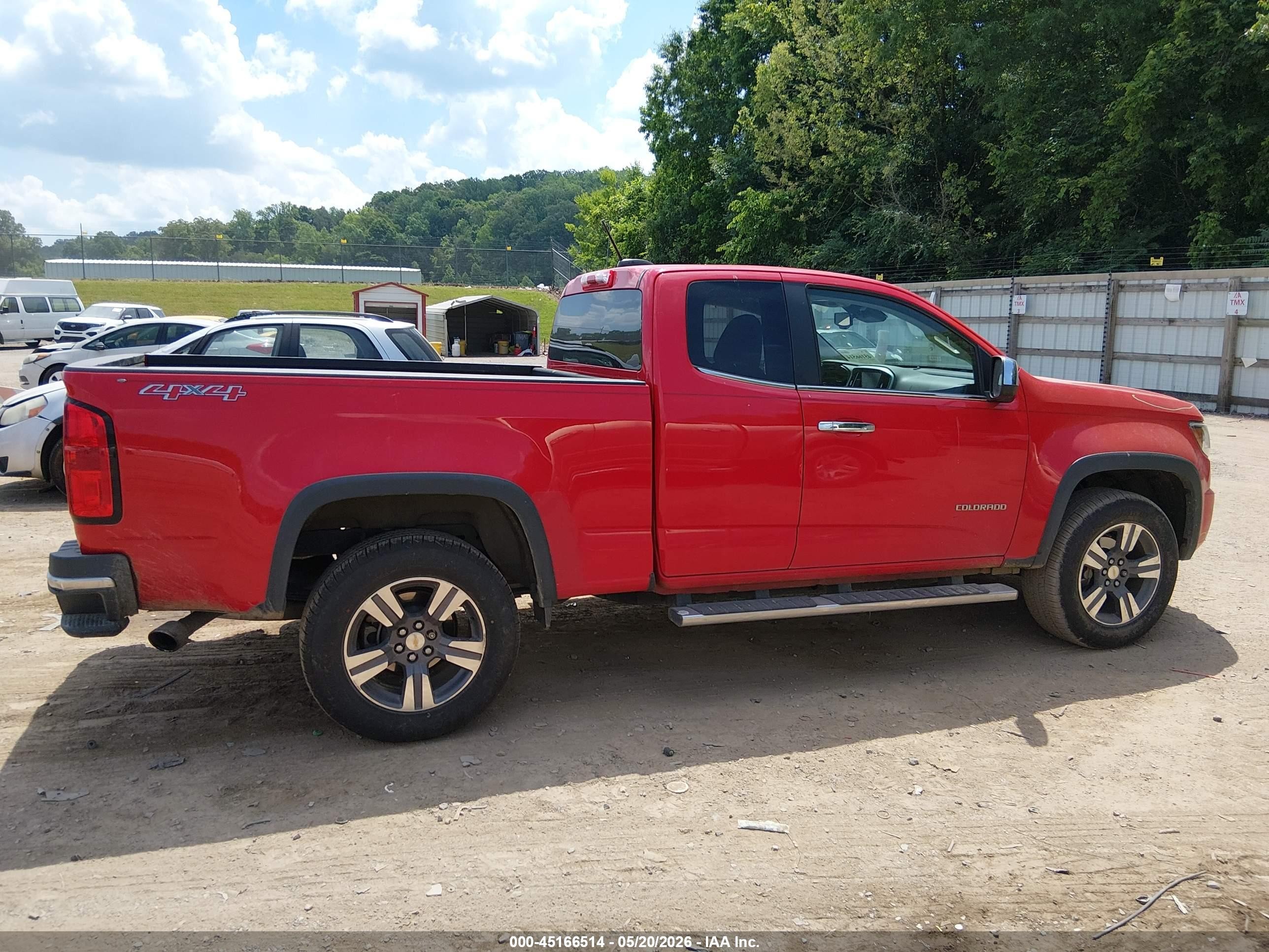 2015 Chevrolet Colorado Lt Red vin: 1GCHTBEA3F1192458
