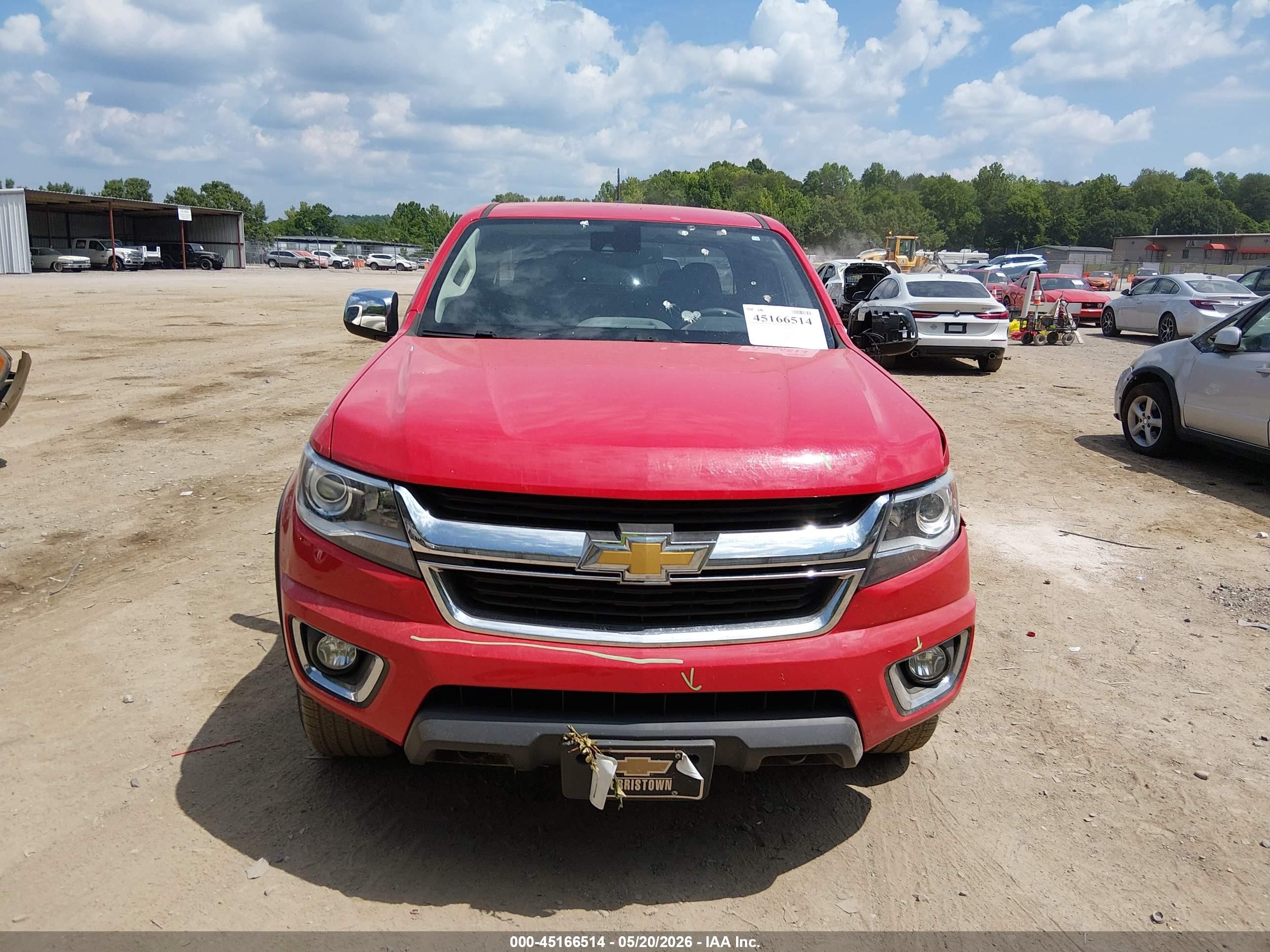 2015 Chevrolet Colorado Lt Red vin: 1GCHTBEA3F1192458