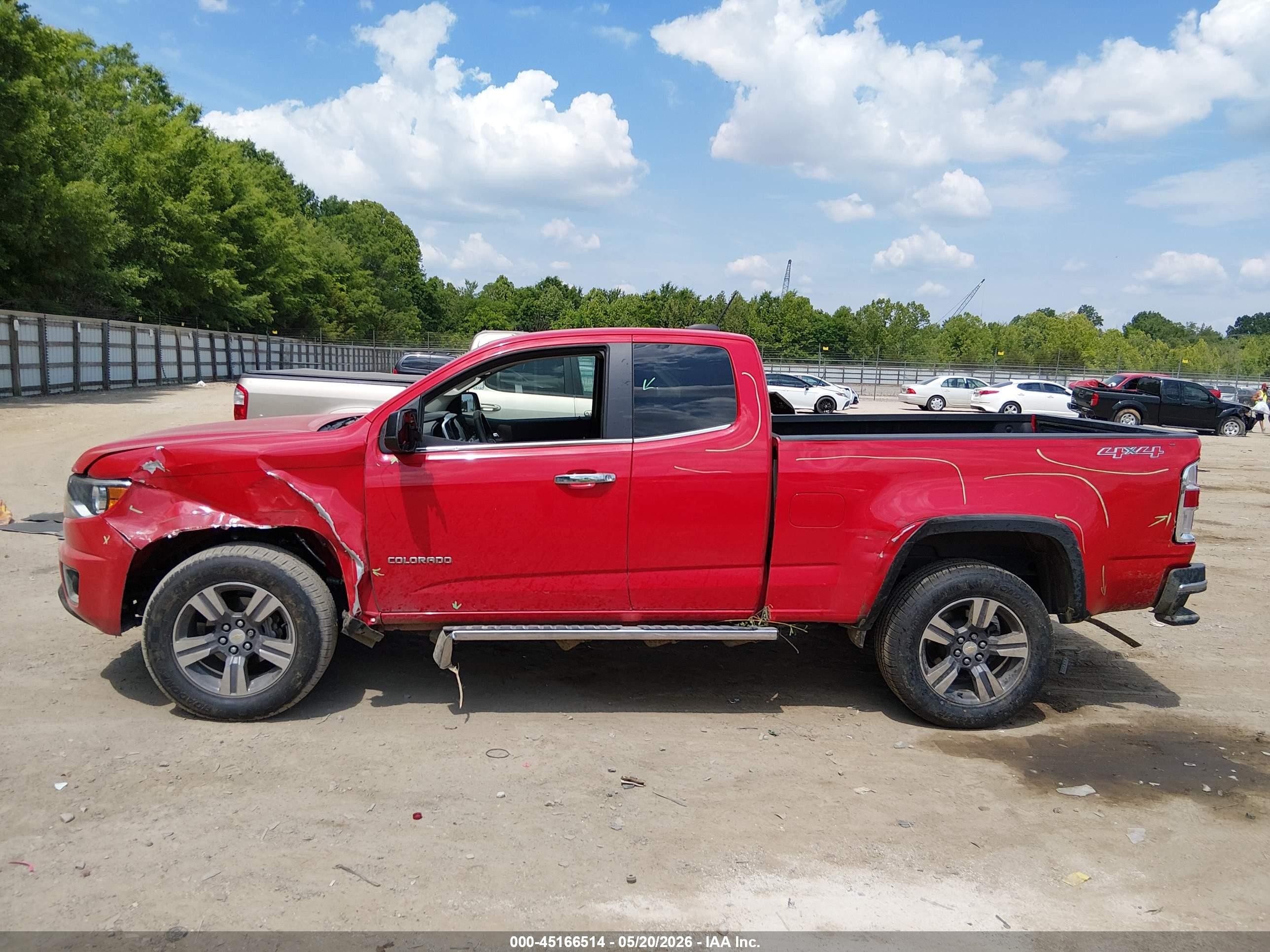 2015 Chevrolet Colorado Lt Red vin: 1GCHTBEA3F1192458