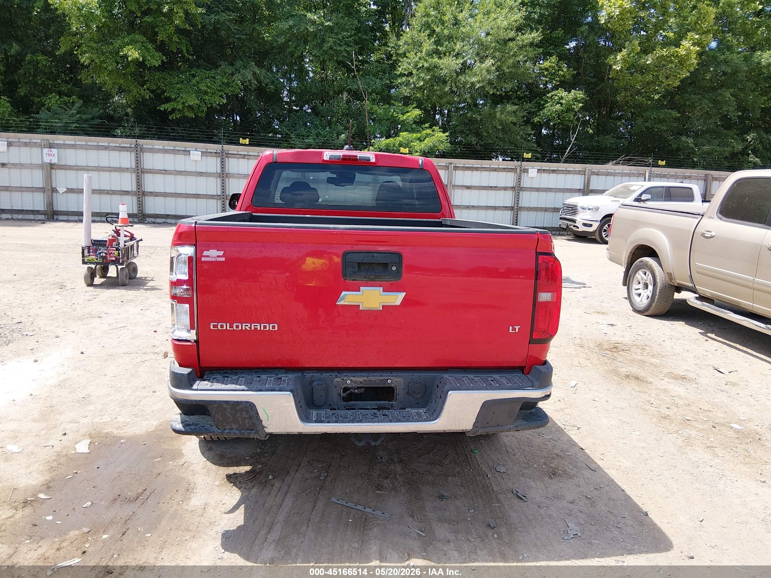 2015 Chevrolet Colorado Lt Red vin: 1GCHTBEA3F1192458