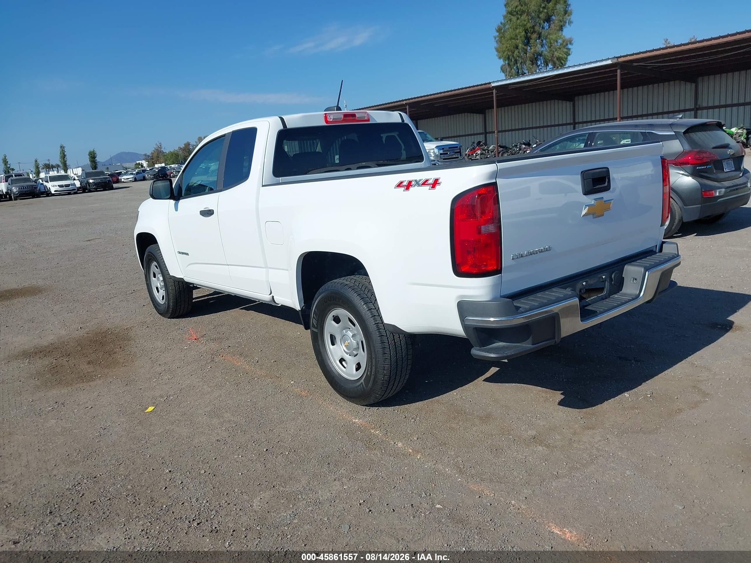 2017 Chevrolet Colorado 4wd Wt White vin: 1GCHTBEA8H1273135