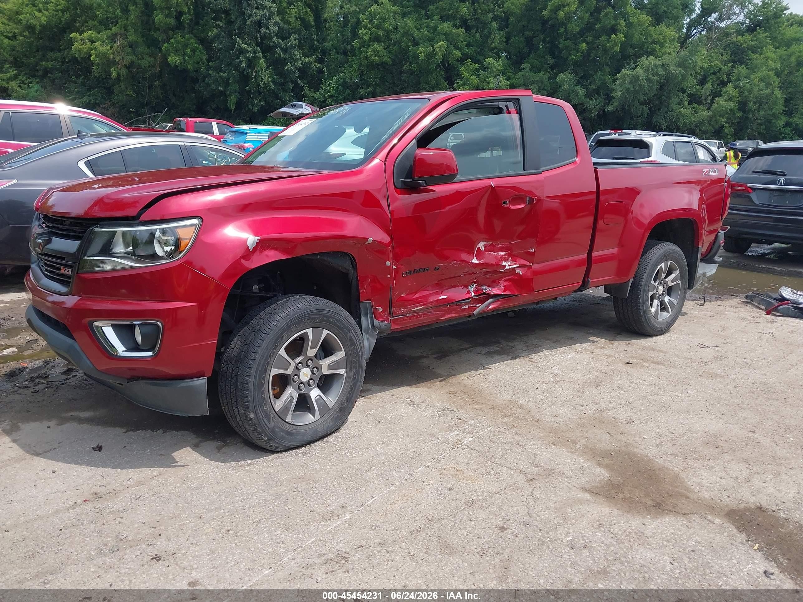 2015 Chevrolet Colorado 4wd Z71 Красный vin: 1GCHTCE32F1177750
